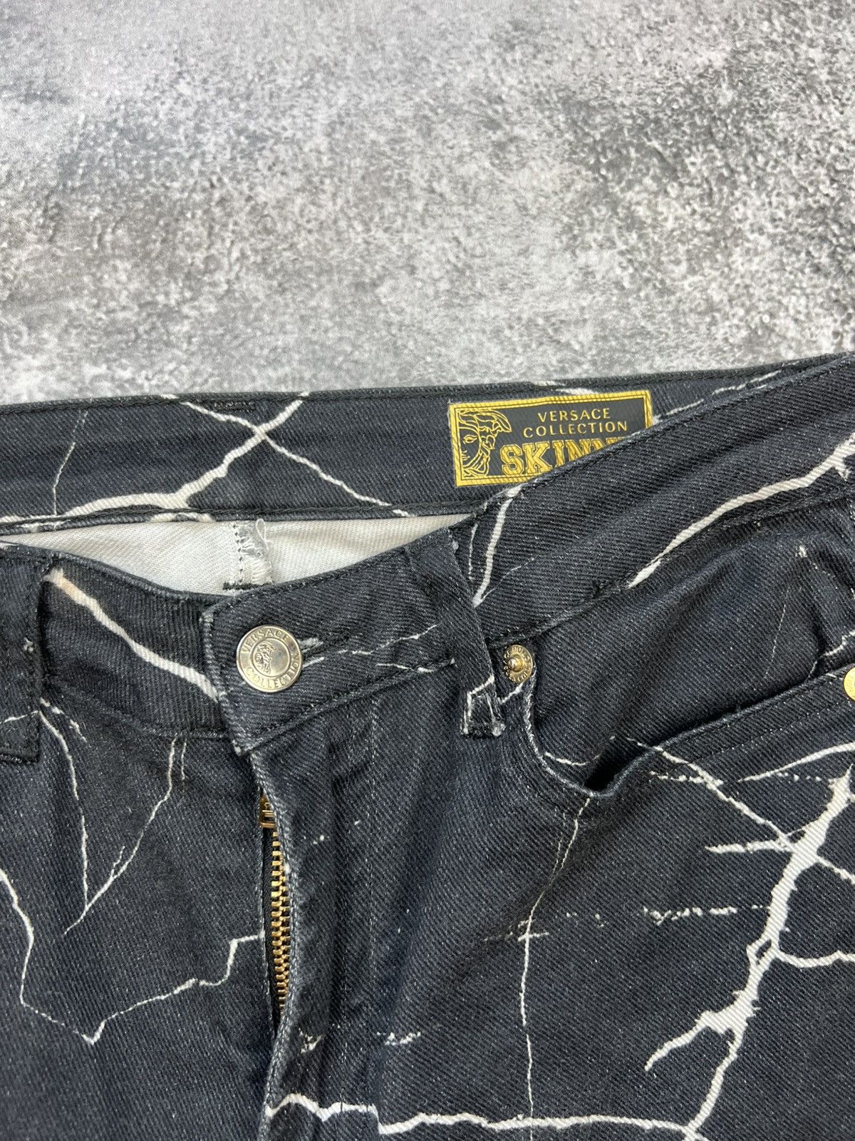 Versace Versace Black Womens Pants Jeans Denim Black Basic Size 28" / US 6 / IT 42 - 5 Thumbnail