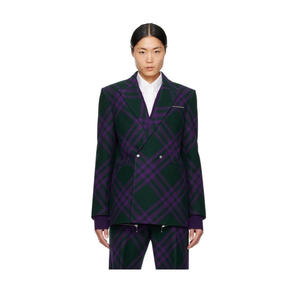 Burberry o1y0426 Blazer in Purple/Black Size US M / EU 48-50 / 2 - 1 Thumbnail