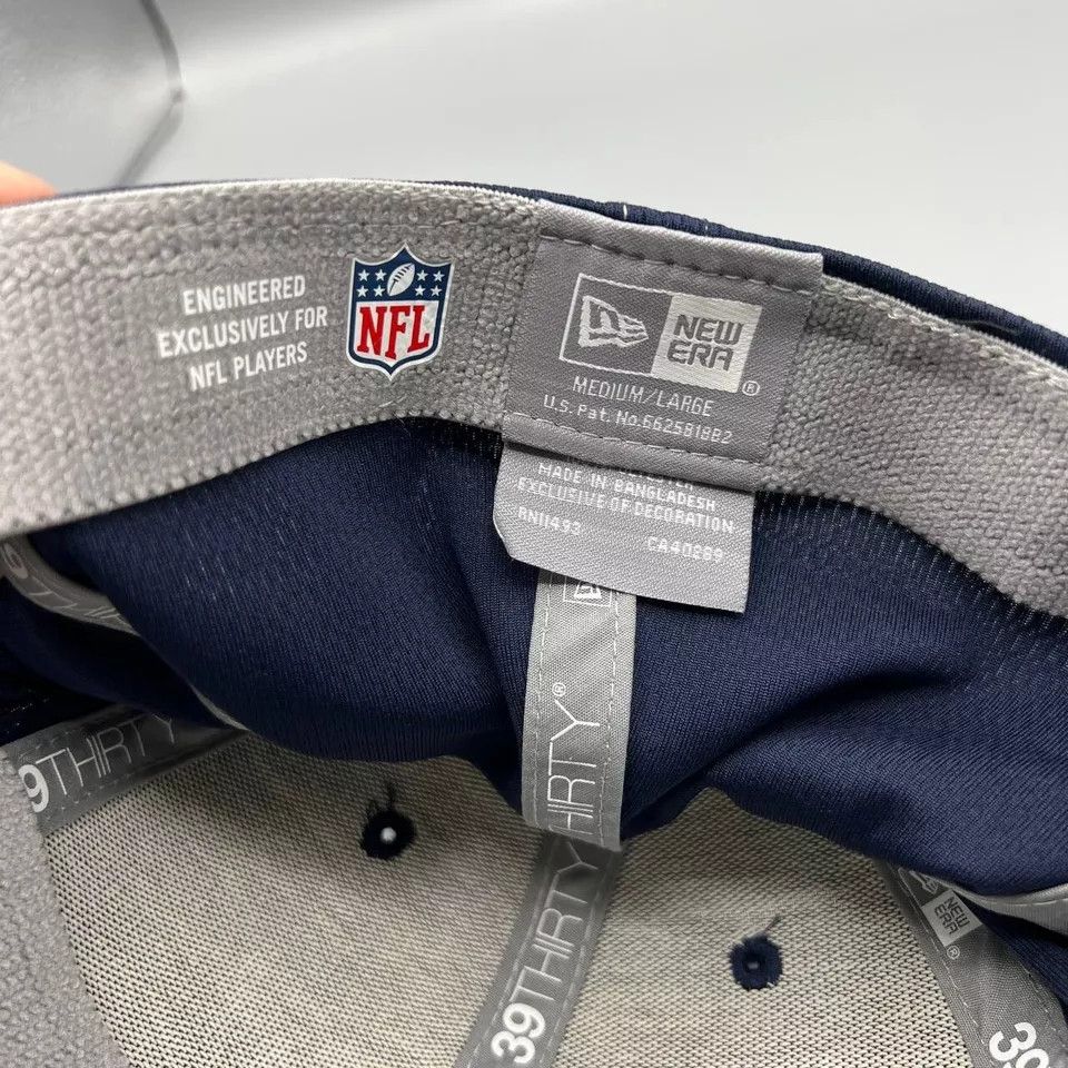 New Era New England Patriots Hat Men M-L Stretch Fitted New Size ONE SIZE - 4 Thumbnail