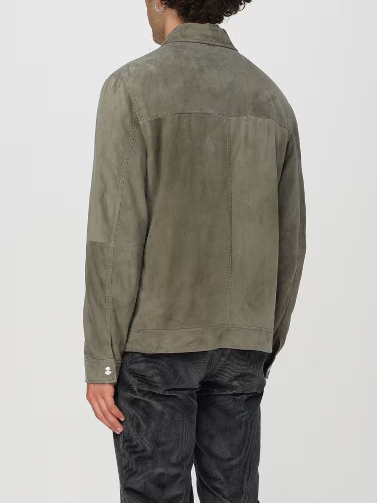 Brunello Cucinelli o1w1db11225 Classic Overshirt in Mos Green Size US L / EU 52-54 / 3 - 3 Thumbnail