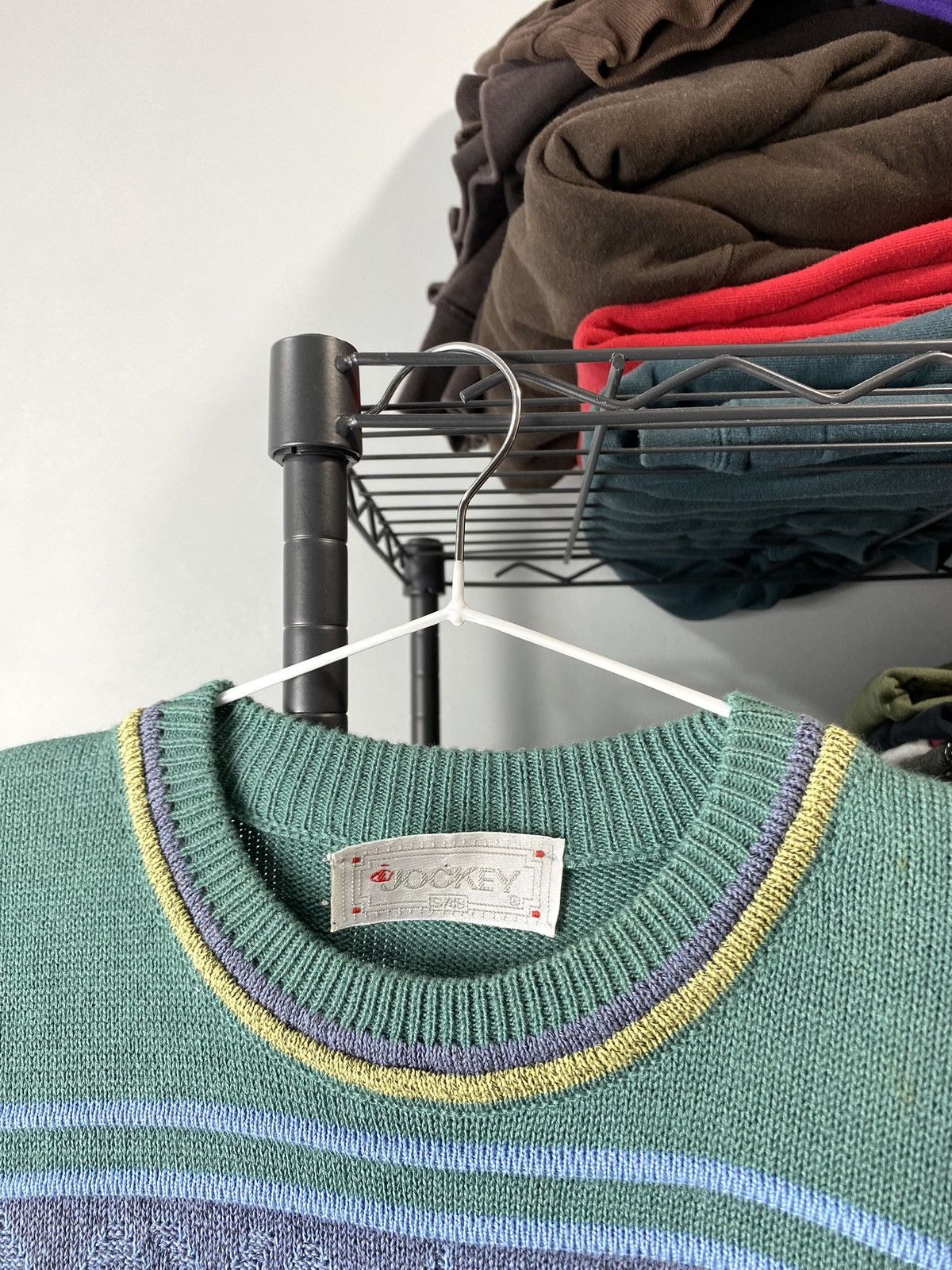 Coogi × Japanese Brand × Vintage 90’s Knit Striped Sweater Coogi style Carlo Colucci Japan Size US M / EU 48-50 / 2 - 3 Thumbnail