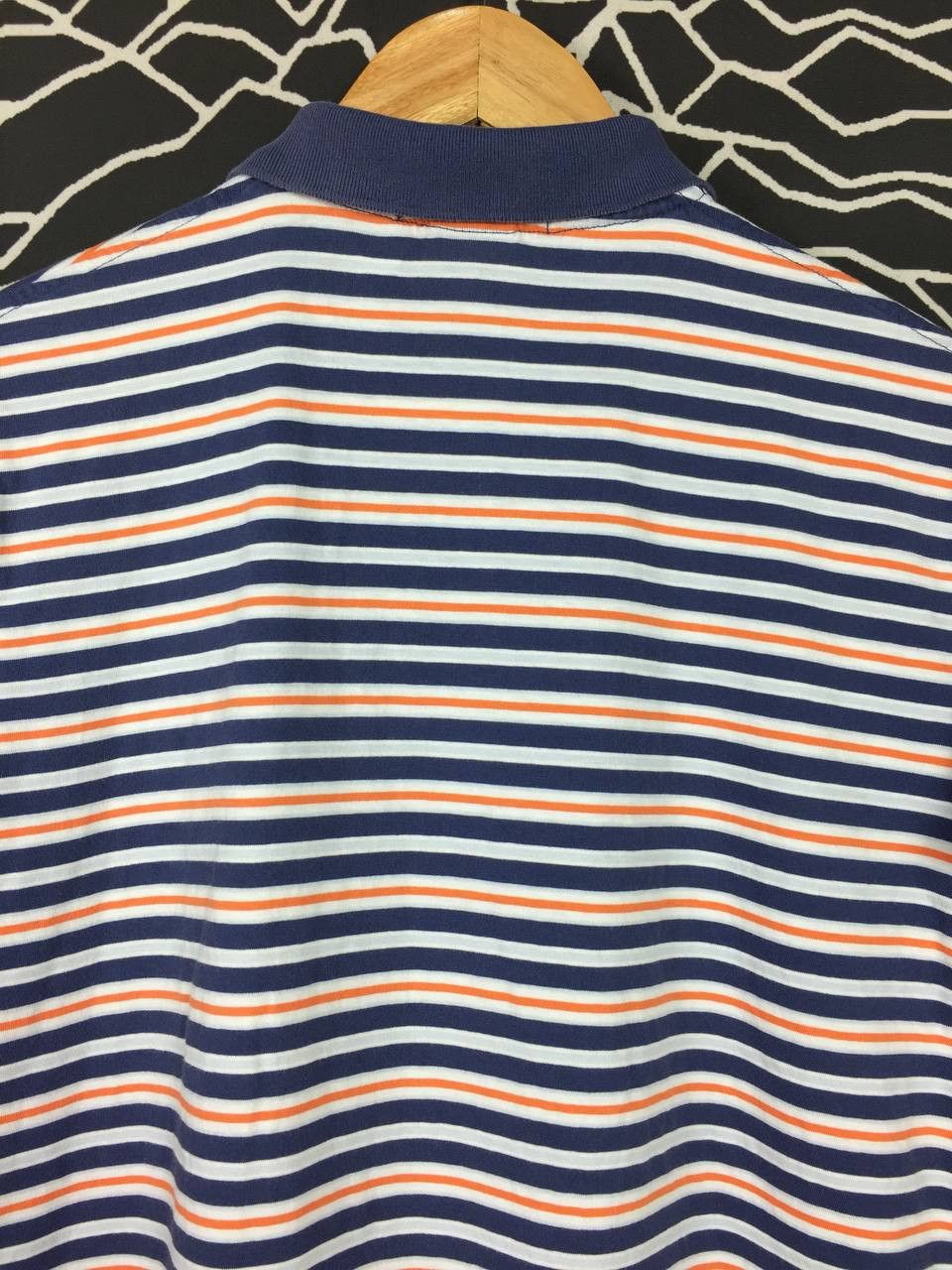 Polo Ralph Lauren × Vintage Vtg Polo Ralph Lauren Small Pony Custom Fit Striped Polo Tee Size US M / EU 48-50 / 2 - 7 Thumbnail