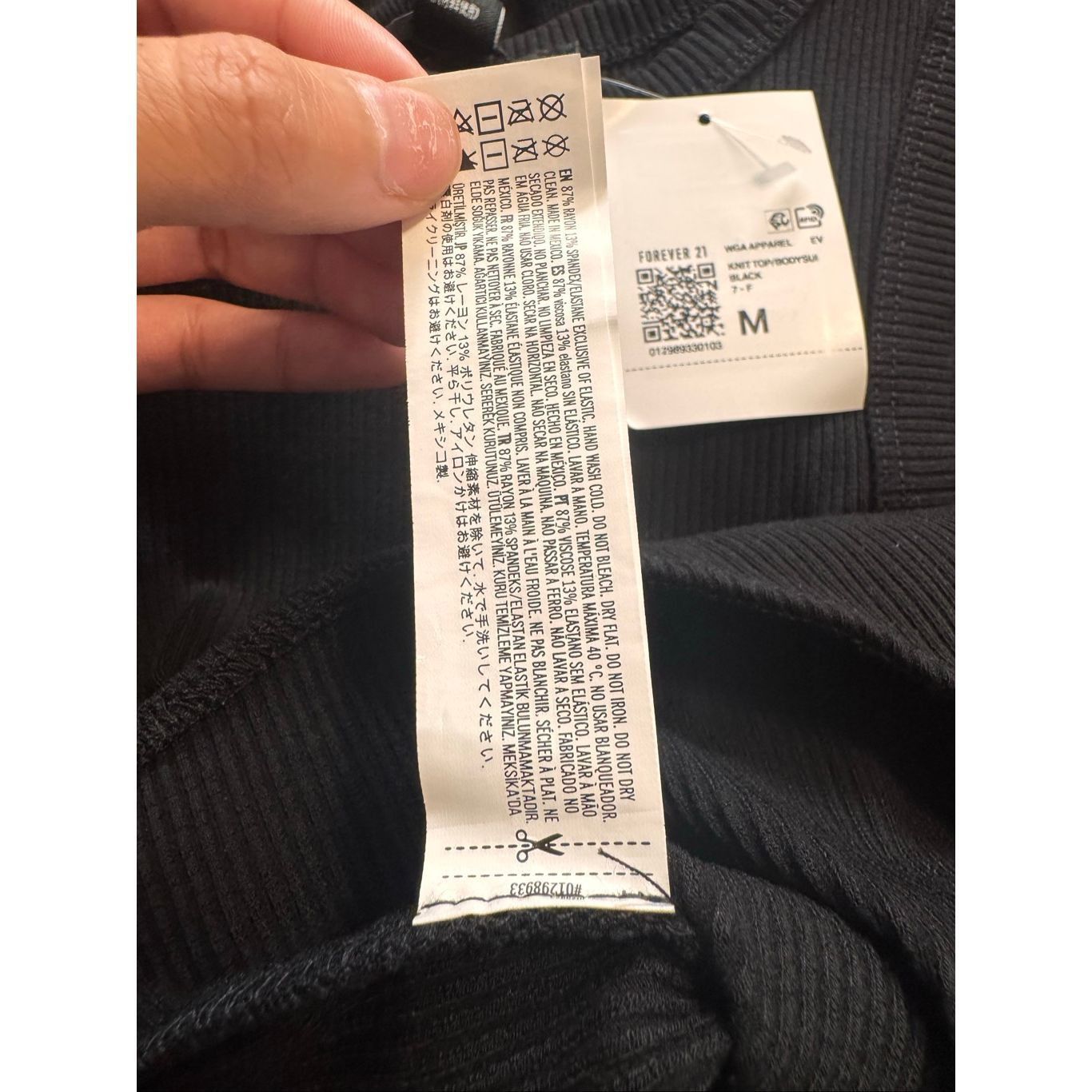 Forever 21 Forever 21 Ribbed Black Bodysuit – Size M Size M / US 6-8 / IT 42-44 - 4 Thumbnail