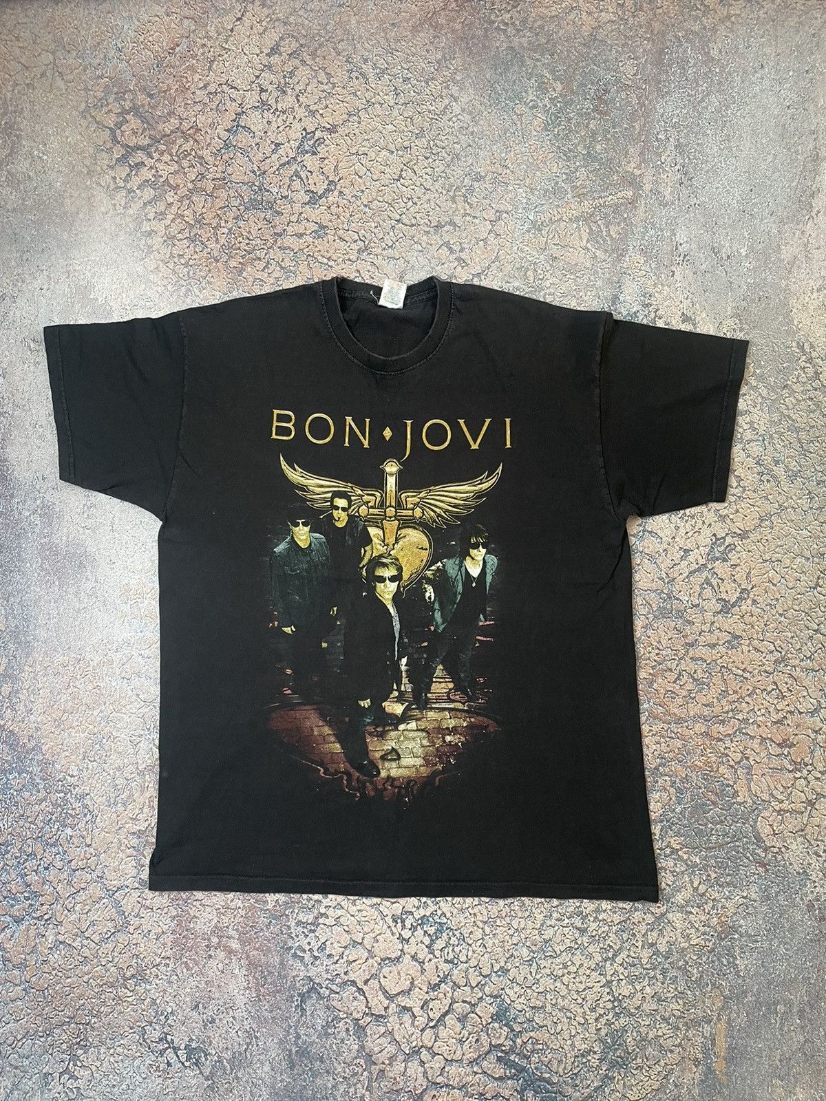 Bon Jovi Shirt Band Tee Circle Tour 2011 Concert Graphic Tee
