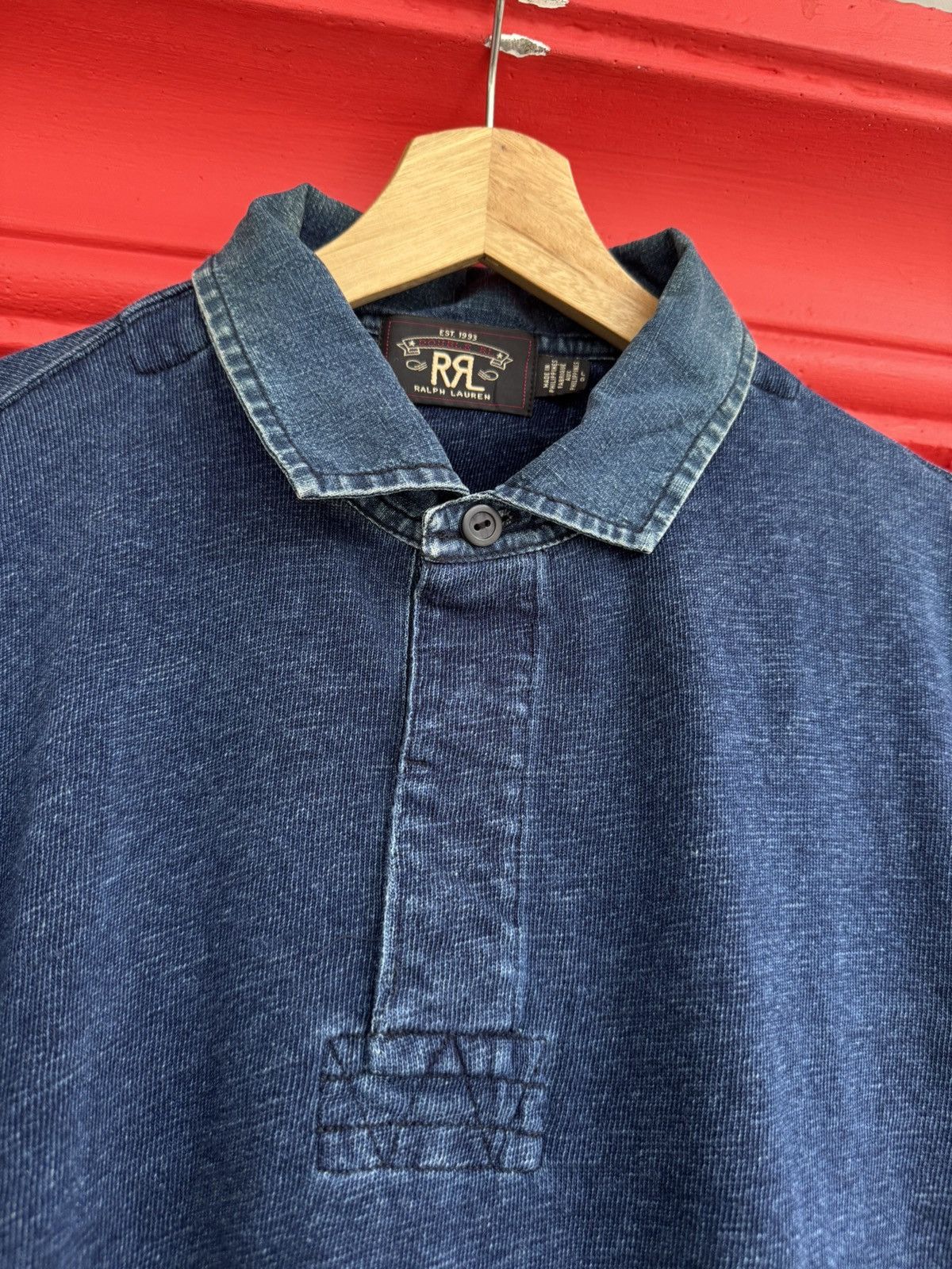 RRL Ralph Lauren RRL By Ralph Lauren Polo Denim LS Tee Size US L / EU 52-54 / 3 - 2 Thumbnail