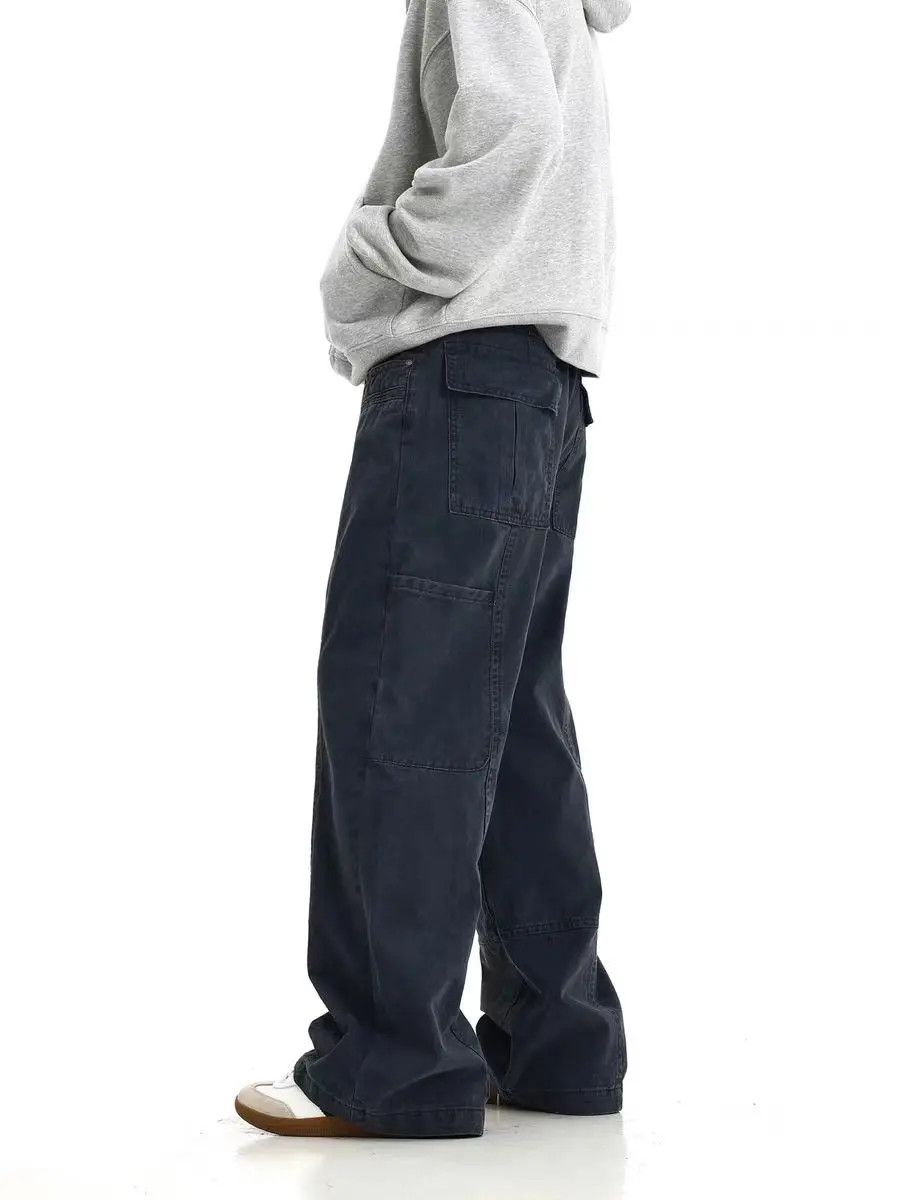 Japanese Brand × Jean Vintage washed vibe straight leg casual trousers Size US 33 - 1 Thumbnail