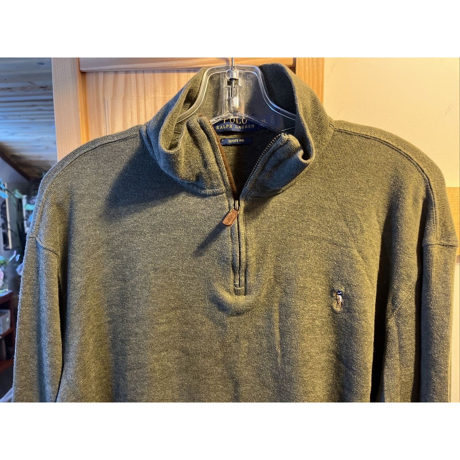 Polo Ralph Lauren Polo Ralph Lauren Men’s XL Green LS Pullover Cotton Sweater Size US XL / EU 56 / 4 - 5 Thumbnail