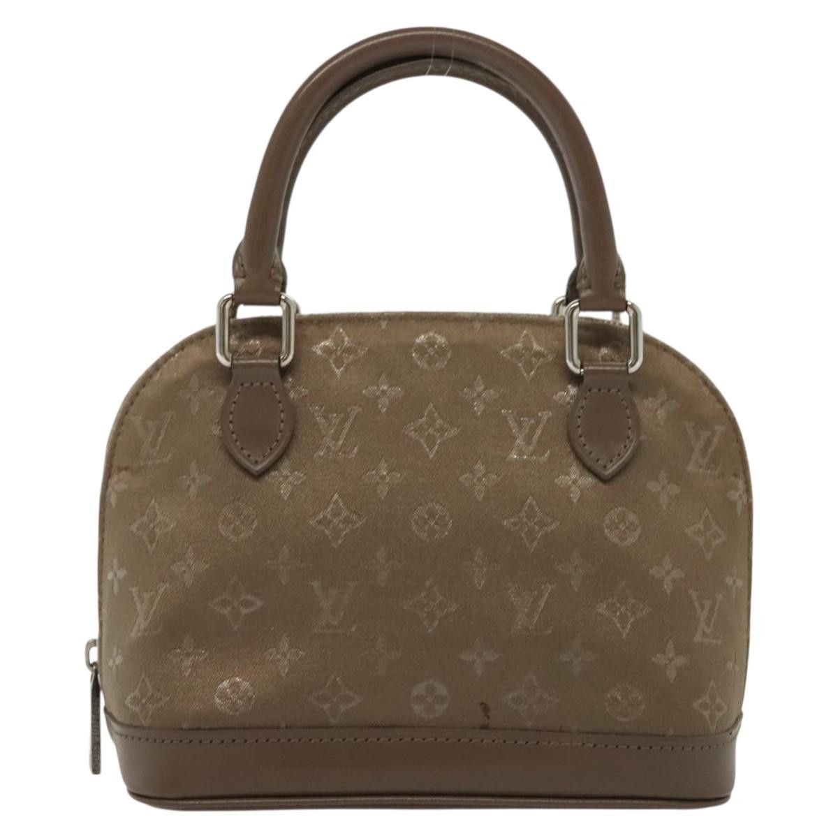 Louis Vuitton LOUIS VUITTON Monogram Satin Little Alma Hand Bag Gray Size ONE SIZE - 13 Thumbnail