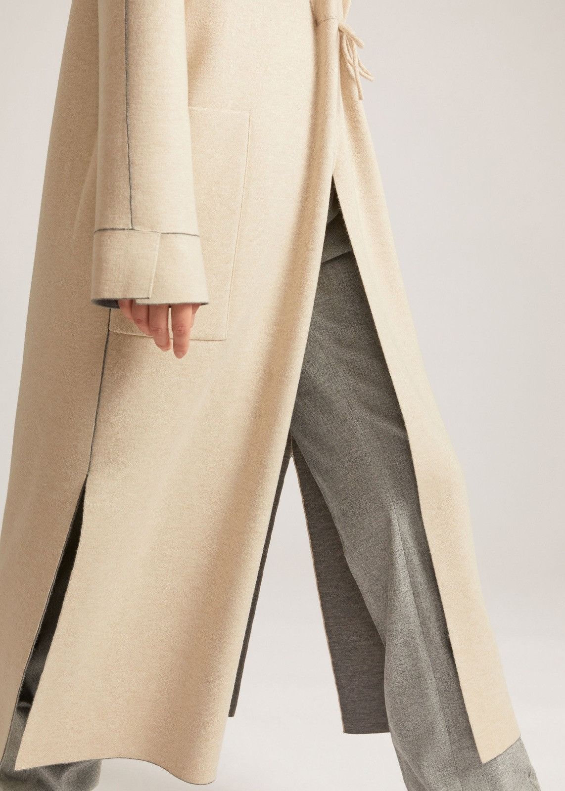 Loro Piana o1srvl11e0824 Burford Cashmere Coat in Ivory Size XS / US 0-2 / IT 36-38 - 5 Thumbnail