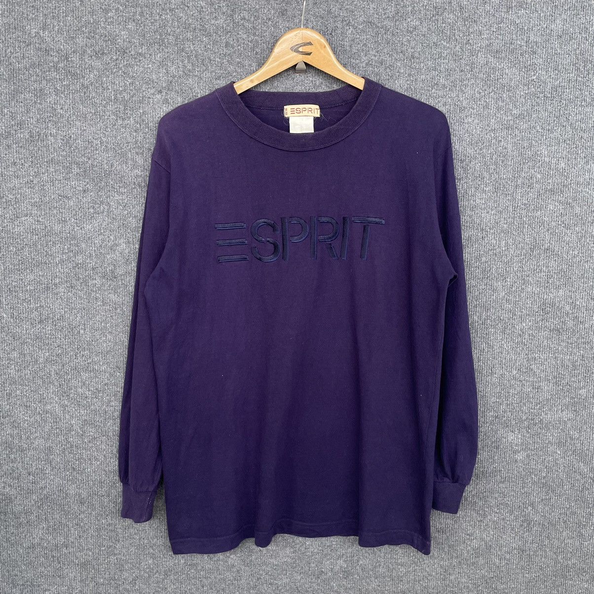 Esprit × Vintage Vintage 90s Esprit L/S Tee Size US M / EU 48-50 / 2 - 1 Thumbnail