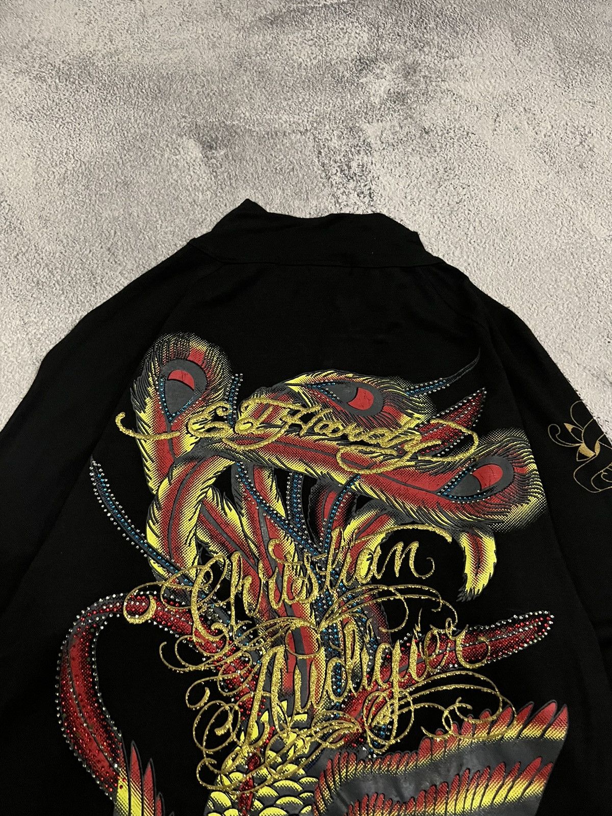 Ed Hardy Vintage Y2k Ed Hardy Roses 🌹 Zip Sweatshirt 00’s Size S / US 4 / IT 40 - 8 Thumbnail