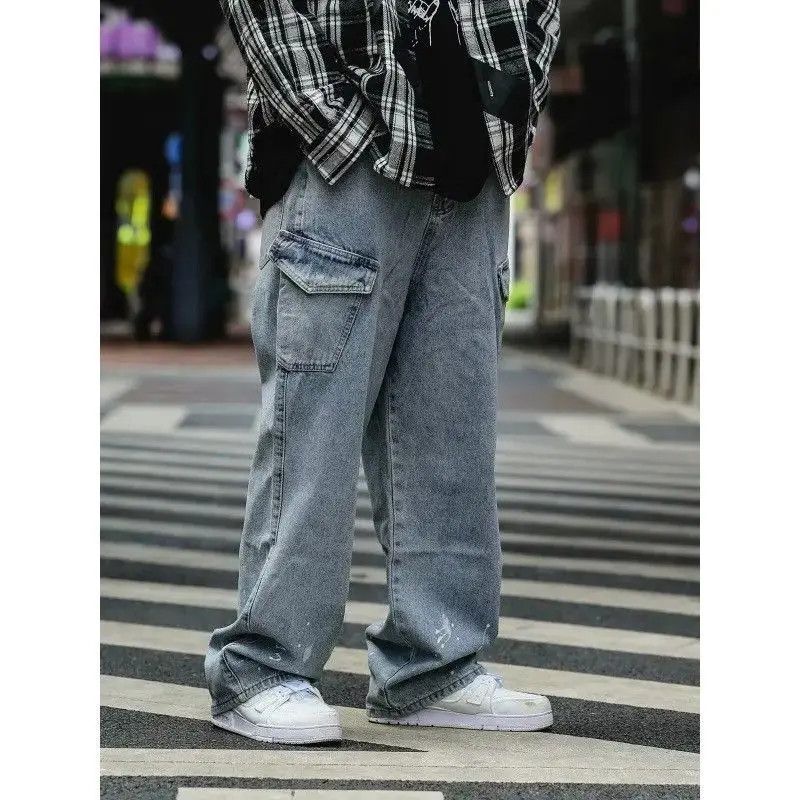 Japanese Brand Retro loose high street splashed ink jeans Size US 32 / EU 48 - 3 Thumbnail