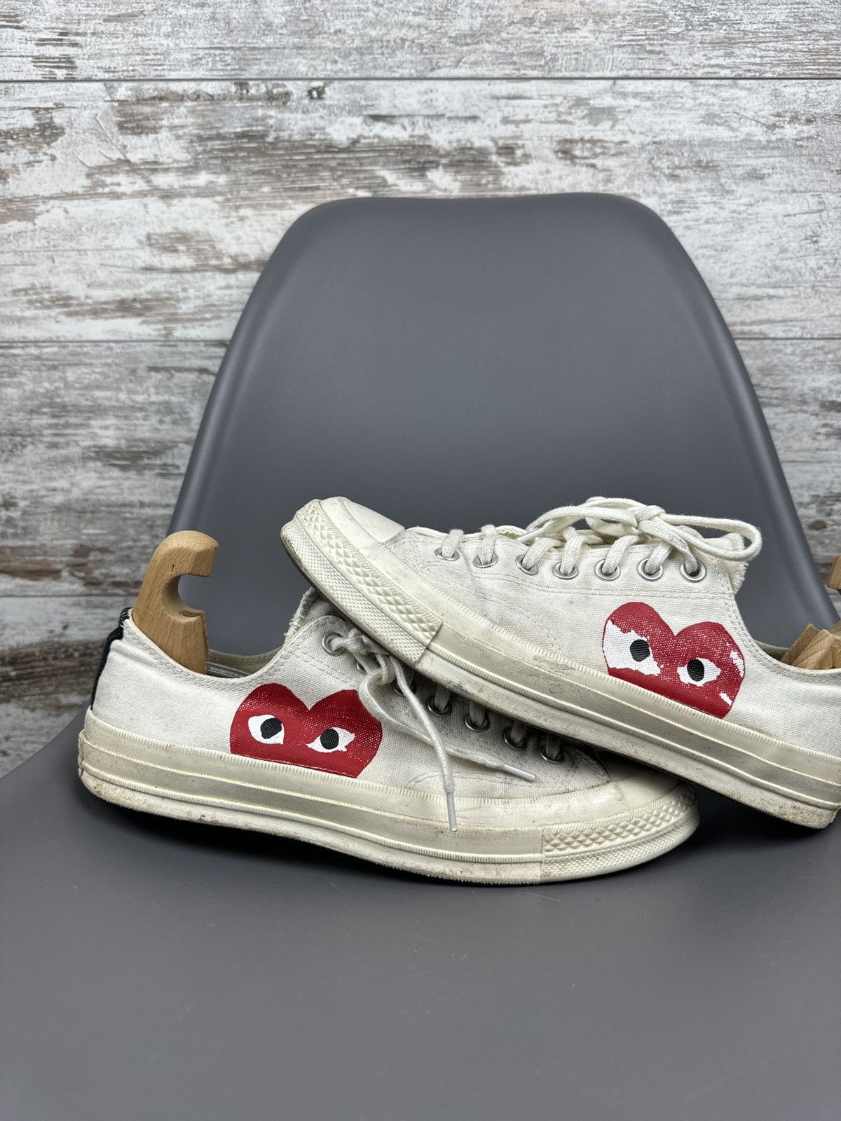 Comme des Garcons × Comme des Garcons PLAY × Converse Converse Chuck Taylor All-Star 70s Hi Comme des Garcons Play Size US 9 / EU 42 - 4 Thumbnail