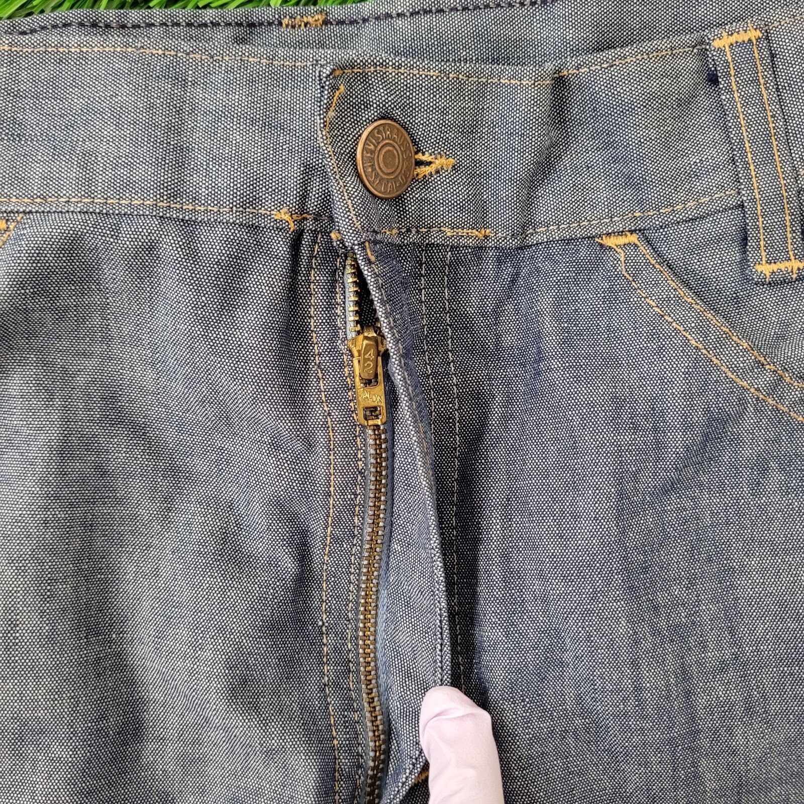 Levi's VTG 70s Levis Orange Tab Flares 30x26 Talon Bell Bottoms Size US 30 / EU 46 - 6 Thumbnail