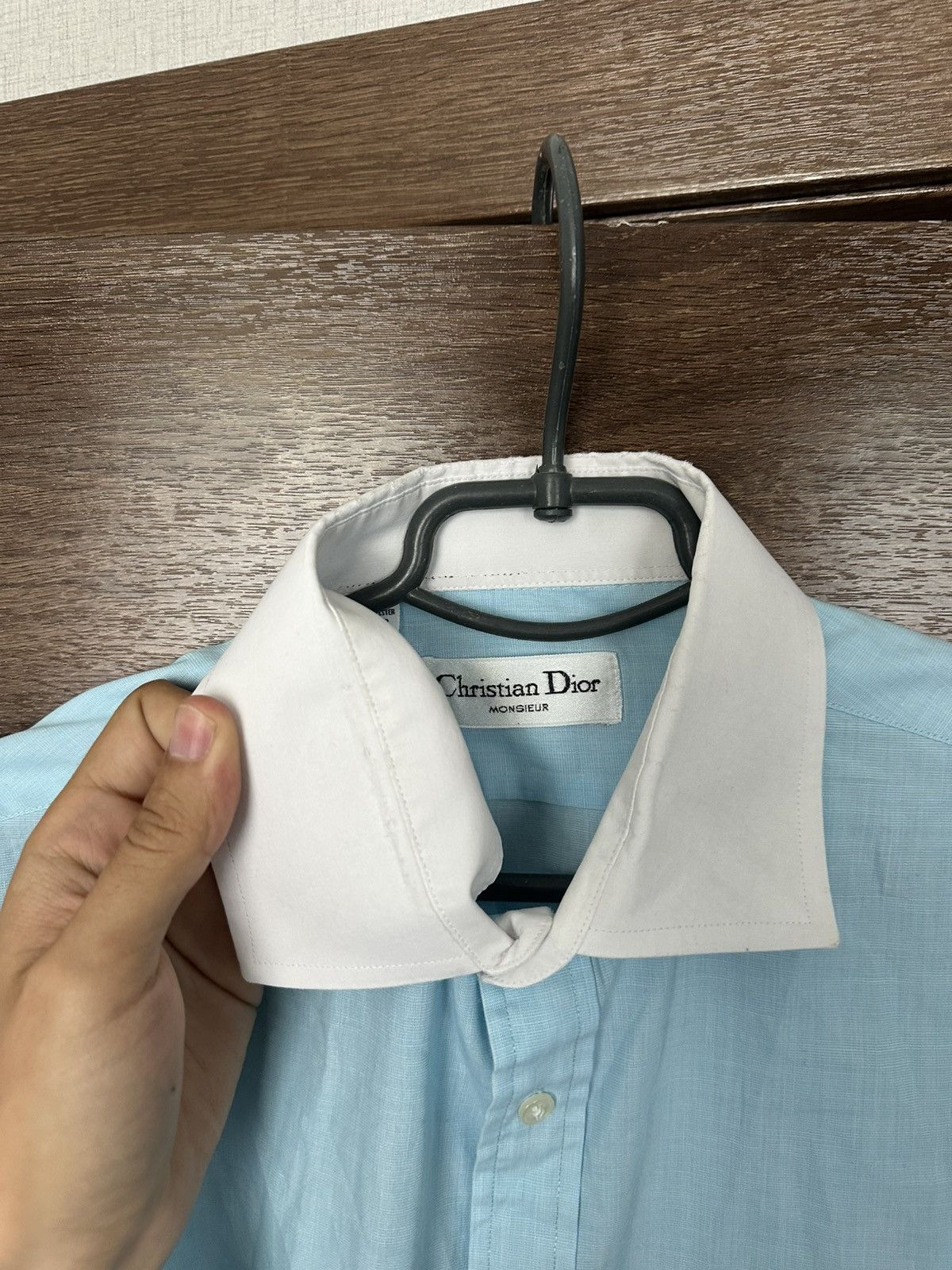 Christian Dior Monsieur Christian Dior Monsieur Shirt Button Up Long Sleeve Vintage Size US L / EU 52-54 / 3 - 12 Thumbnail