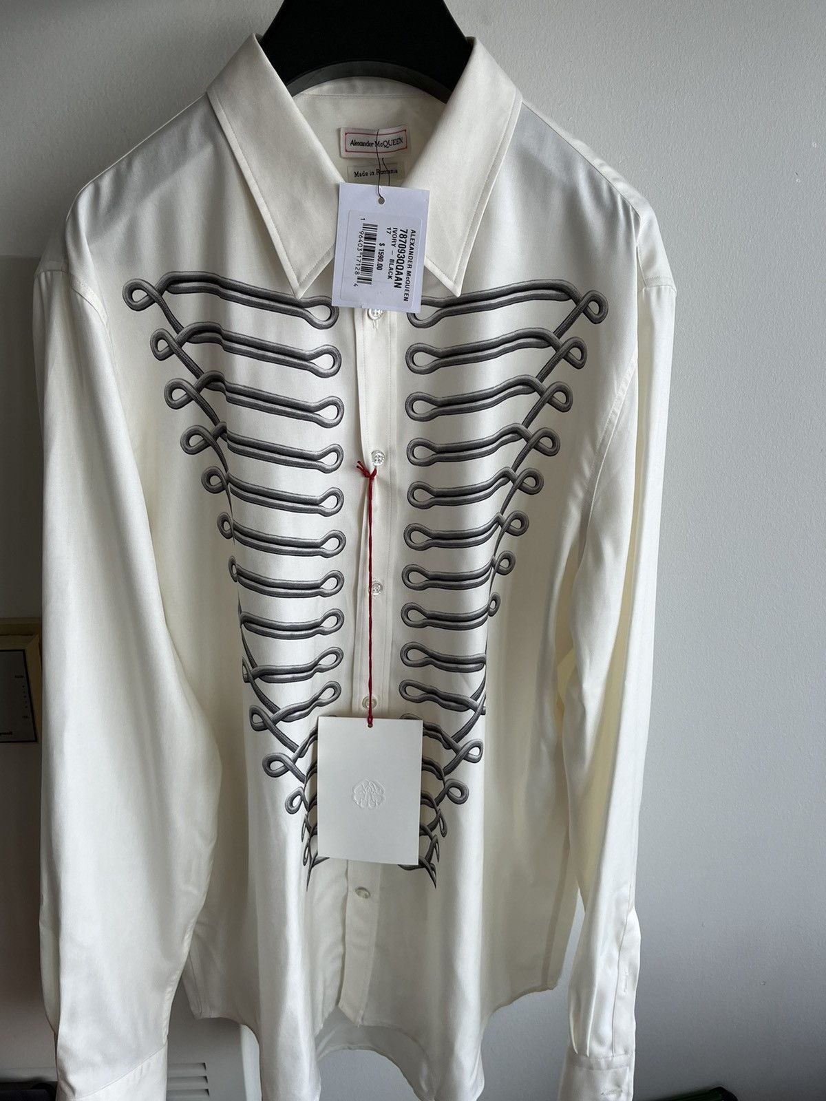 Alexander McQueen × MCQ × McQ Alexander McQueen Rare $1,800 Alexander McQueen Super Runway Celebrity Shirt Size US XL / EU 56 / 4 - 4 Thumbnail