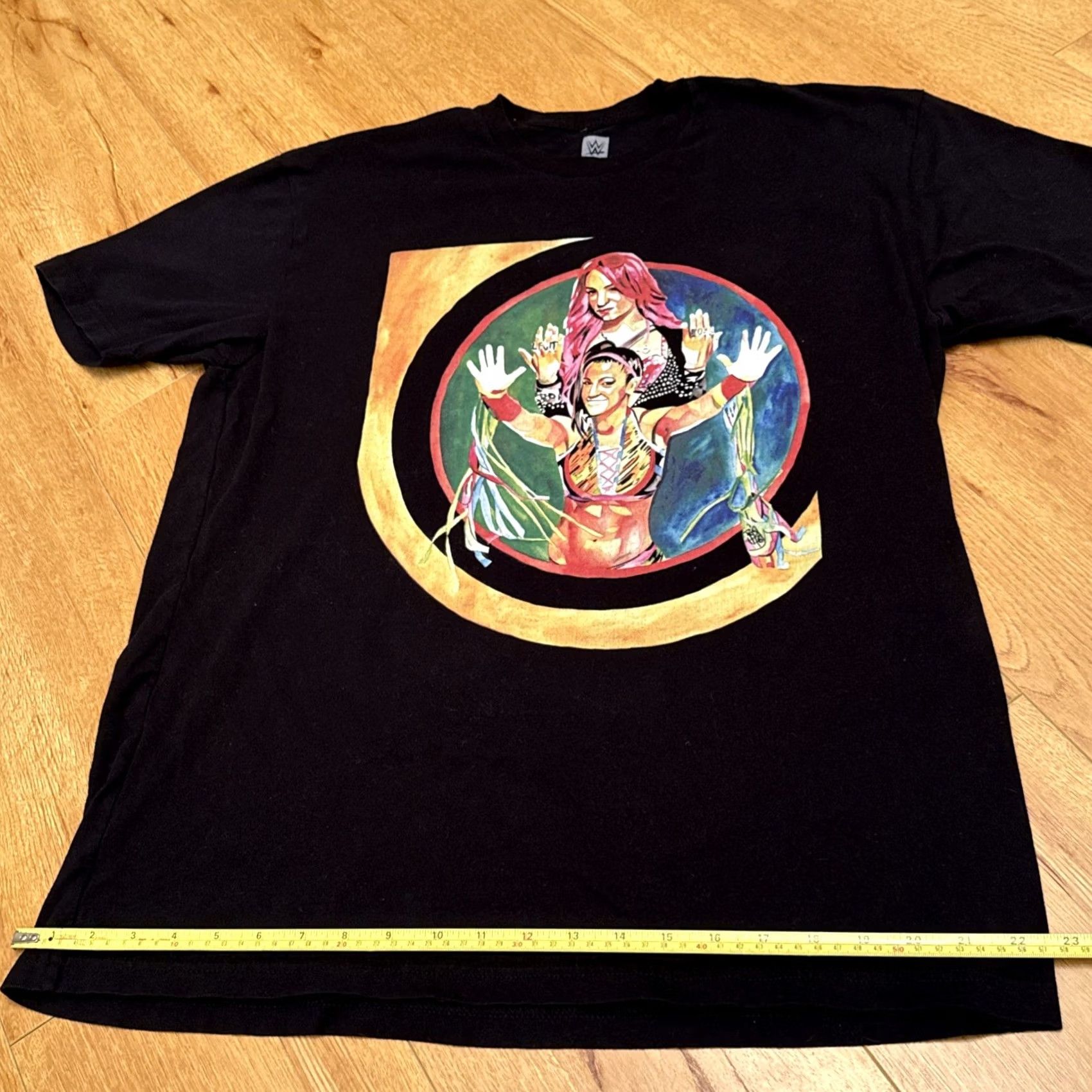 Vintage Sasha Banks Legit Boss WWE WWF Wrestling T Shirt XL Black Mens Regular Short Sleeve Crew Neck Cotton Blend Jersey WWE Theme Sports Wrestling Size US XL / EU 56 / 4 - 5 Thumbnail