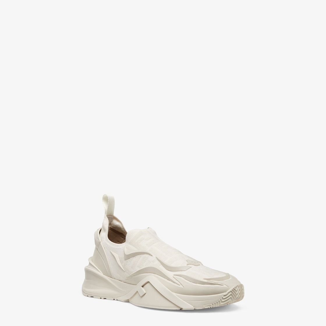 Fendi o1w1db10525 Flow Sneakers in White/Ivory Size US 12 / EU 45 - 2 Thumbnail