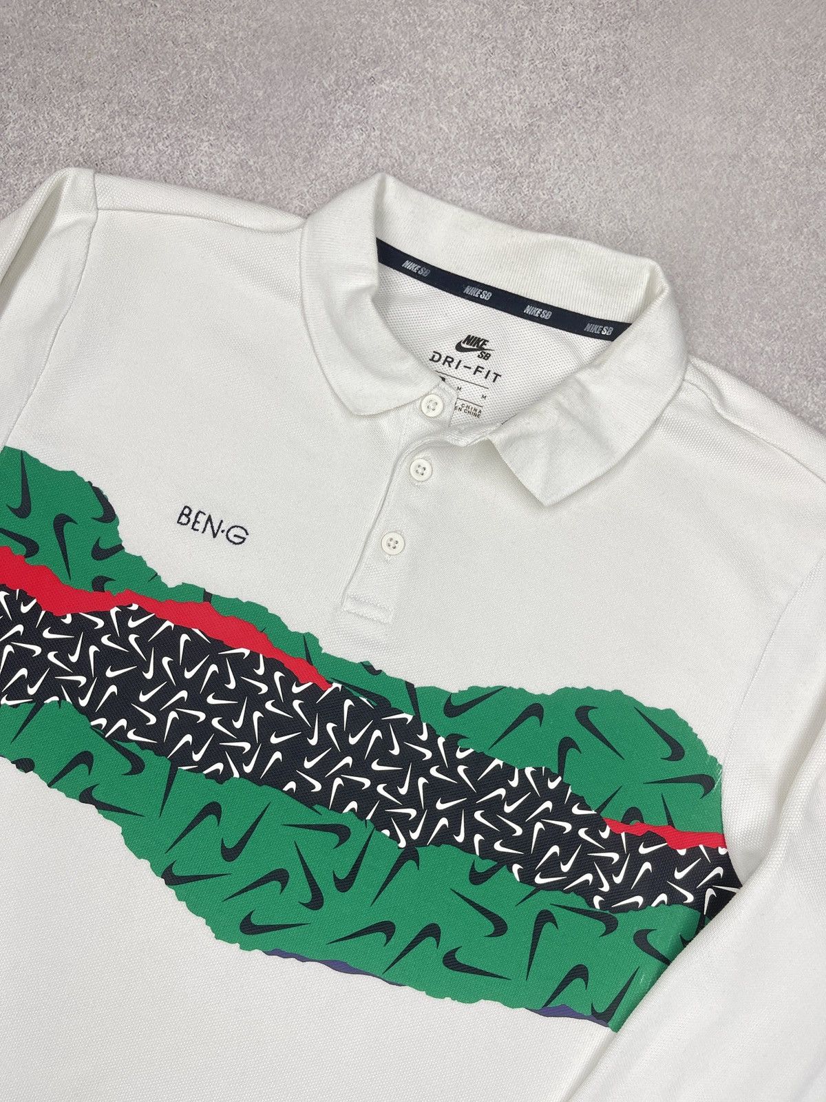 Nike Nike SB Dri Fit Ben G Skaterboards Polo Longsleeve Rugby Size US M / EU 48-50 / 2 - 4 Thumbnail