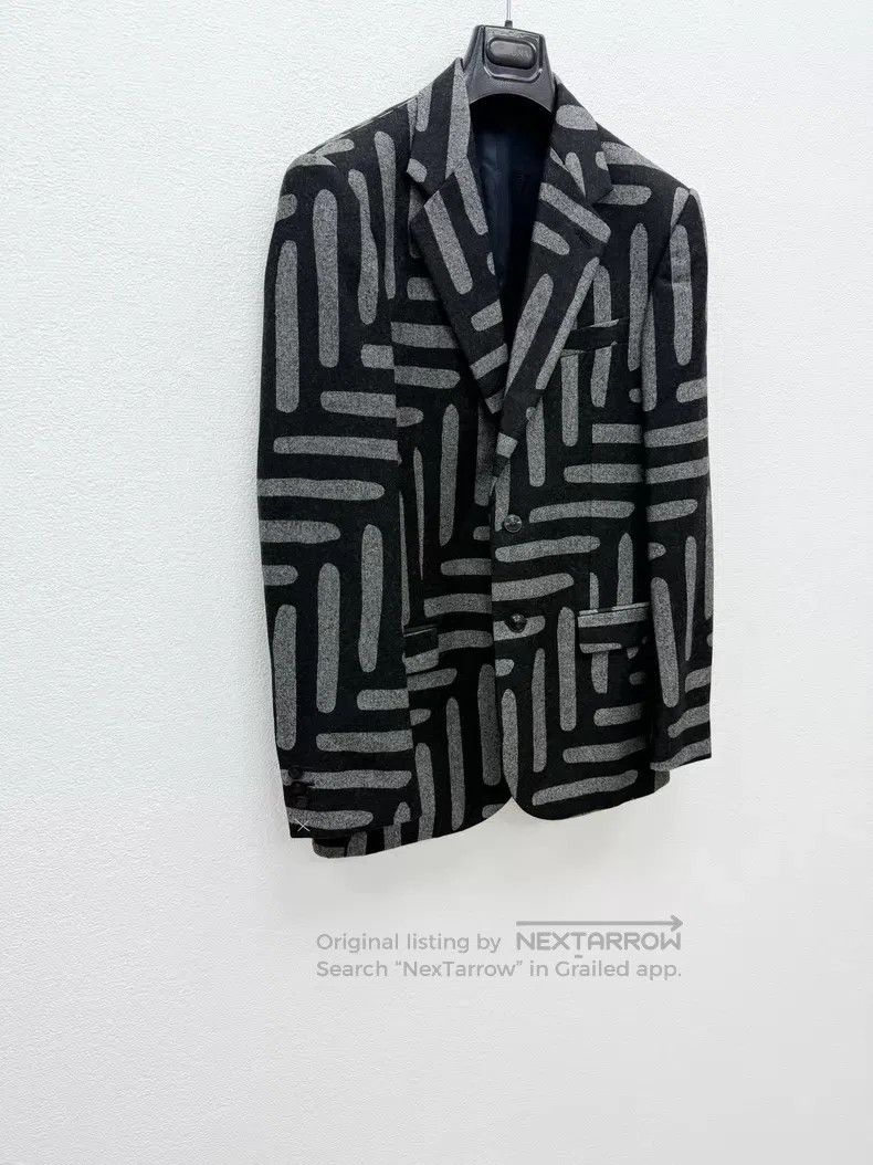 Versace Versace Main line full wool suit single suit Size 50S - 3 Thumbnail