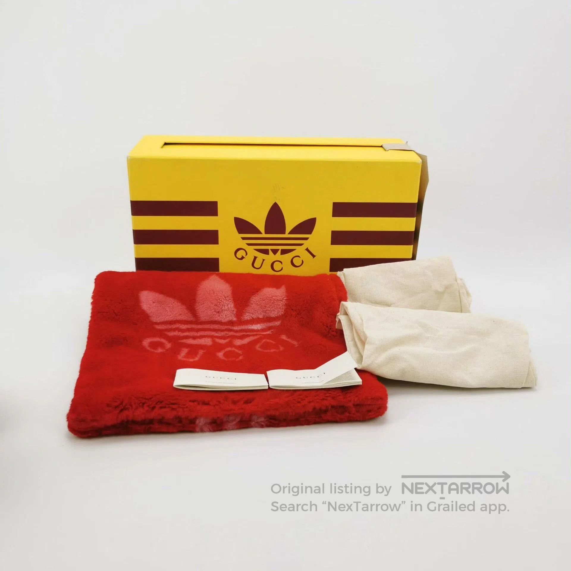 Gucci Gucci x Adidas Fuzzy Slippers. Size US 7 / IT 37 - 6 Thumbnail