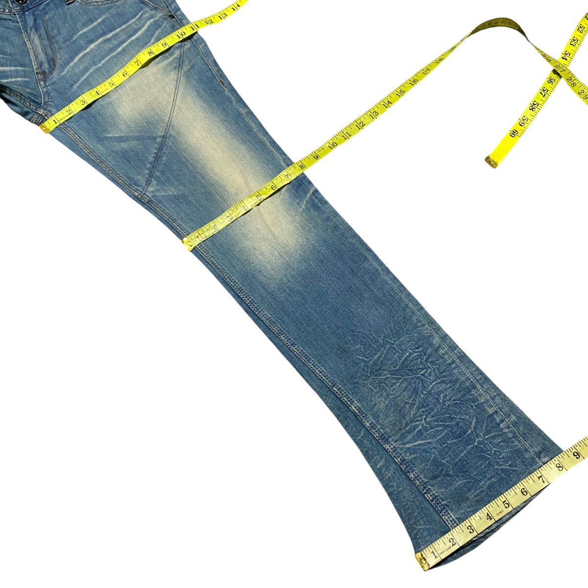 Nicole Club NCFM Denim Low Flare Jeans Size US 32 / EU 48 - 19 Thumbnail