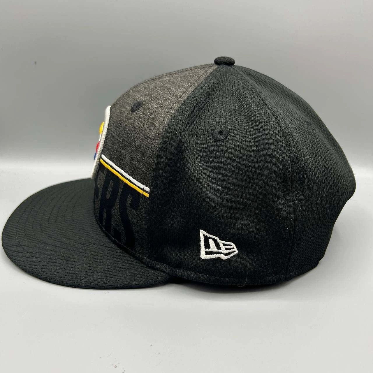 New Era Pittsburgh Steelers Hat Men Black Embroidered Snap Back Cap Size ONE SIZE - 3 Thumbnail