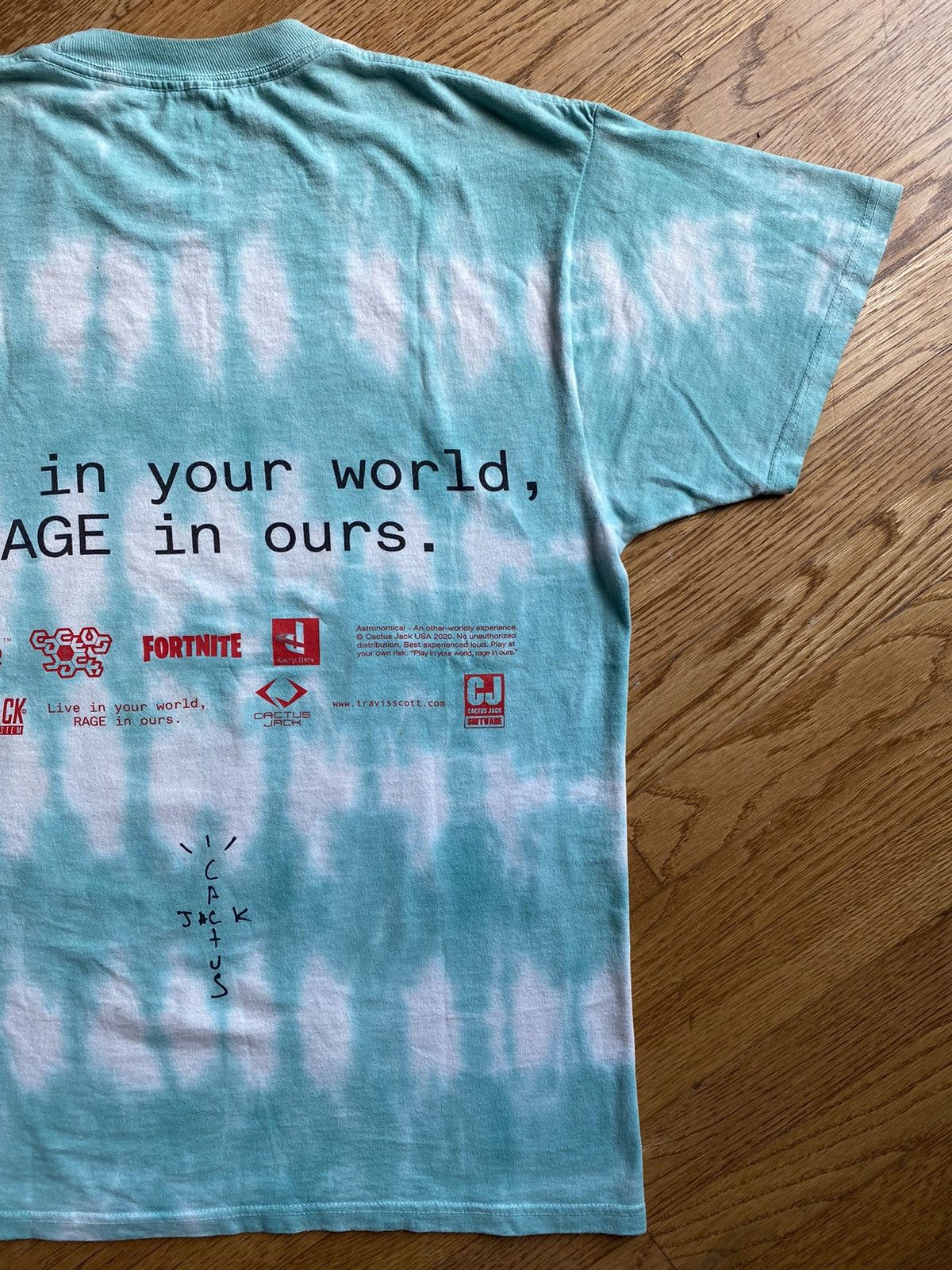 Playstation × Travis Scott Travis Cactus Jack Fortnite Tie Dye Tee Sz M Size US M / EU 48-50 / 2 - 11 Thumbnail