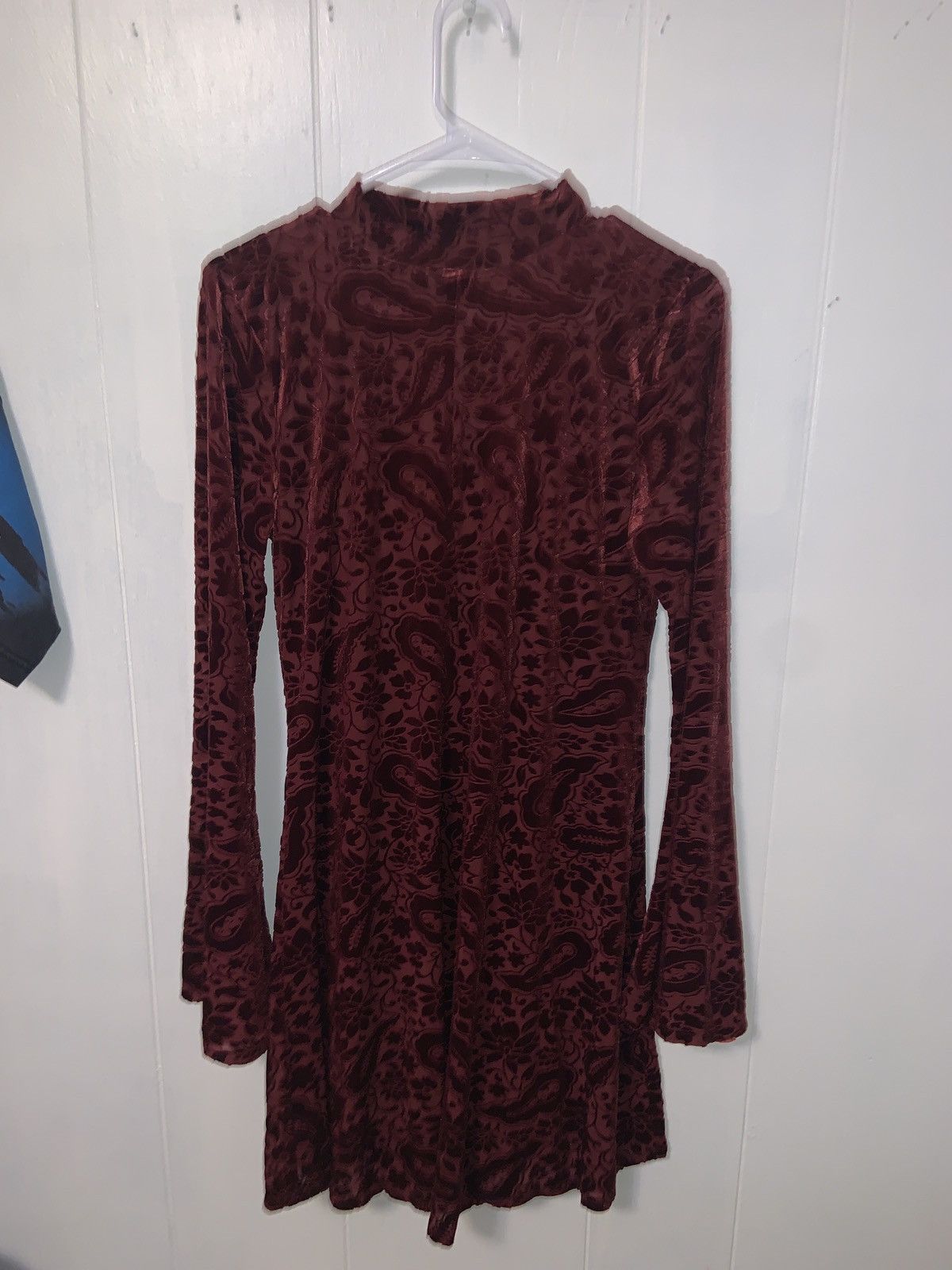 Old Navy Womens - Long Sleeve Velour Mini Dress - Size Medium Size M / US 6-8 / IT 42-44 - 5 Thumbnail