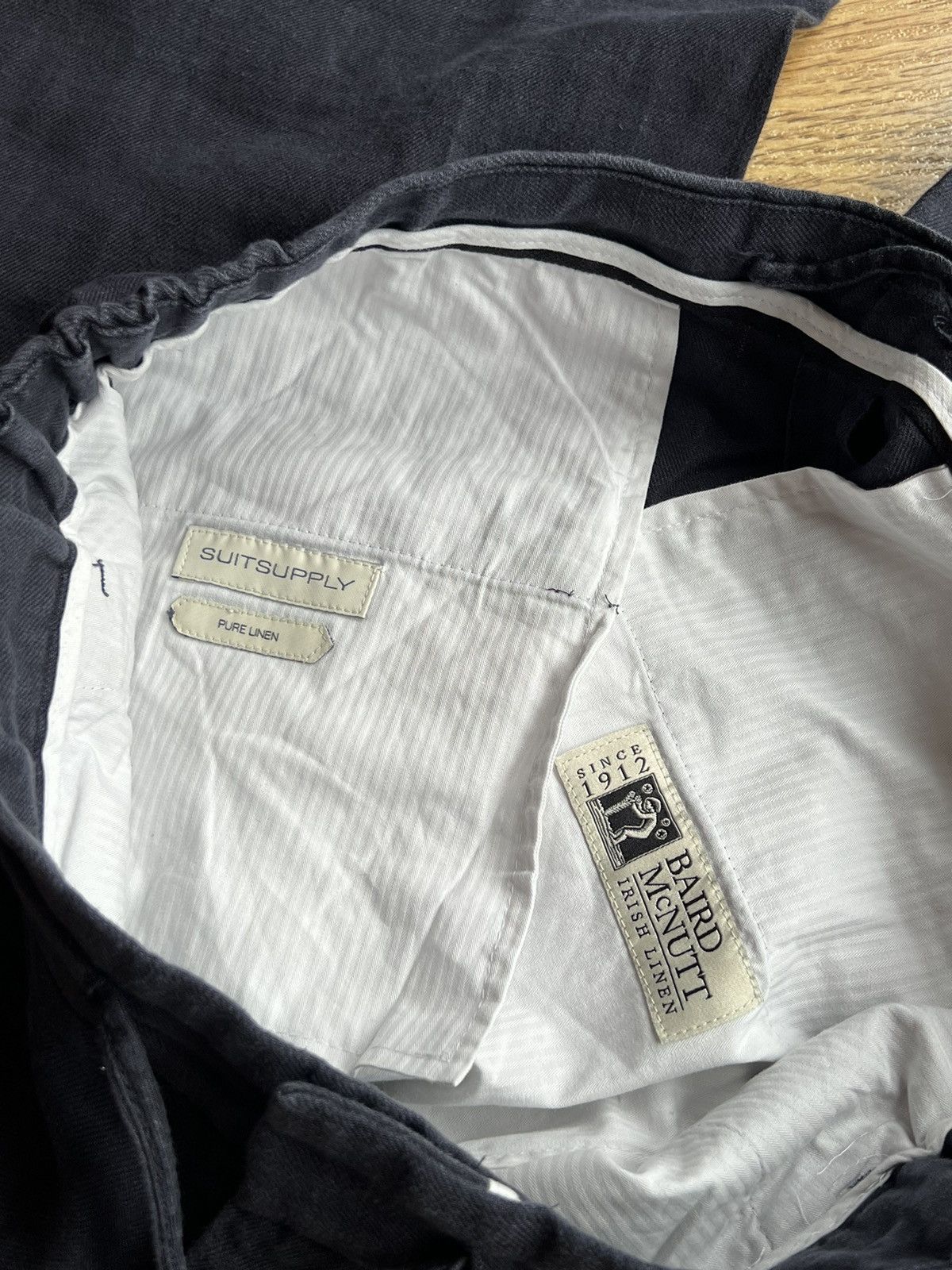 Suitsupply Navy blue Suitsupply pure linen pants Size US 29 - 4 Thumbnail