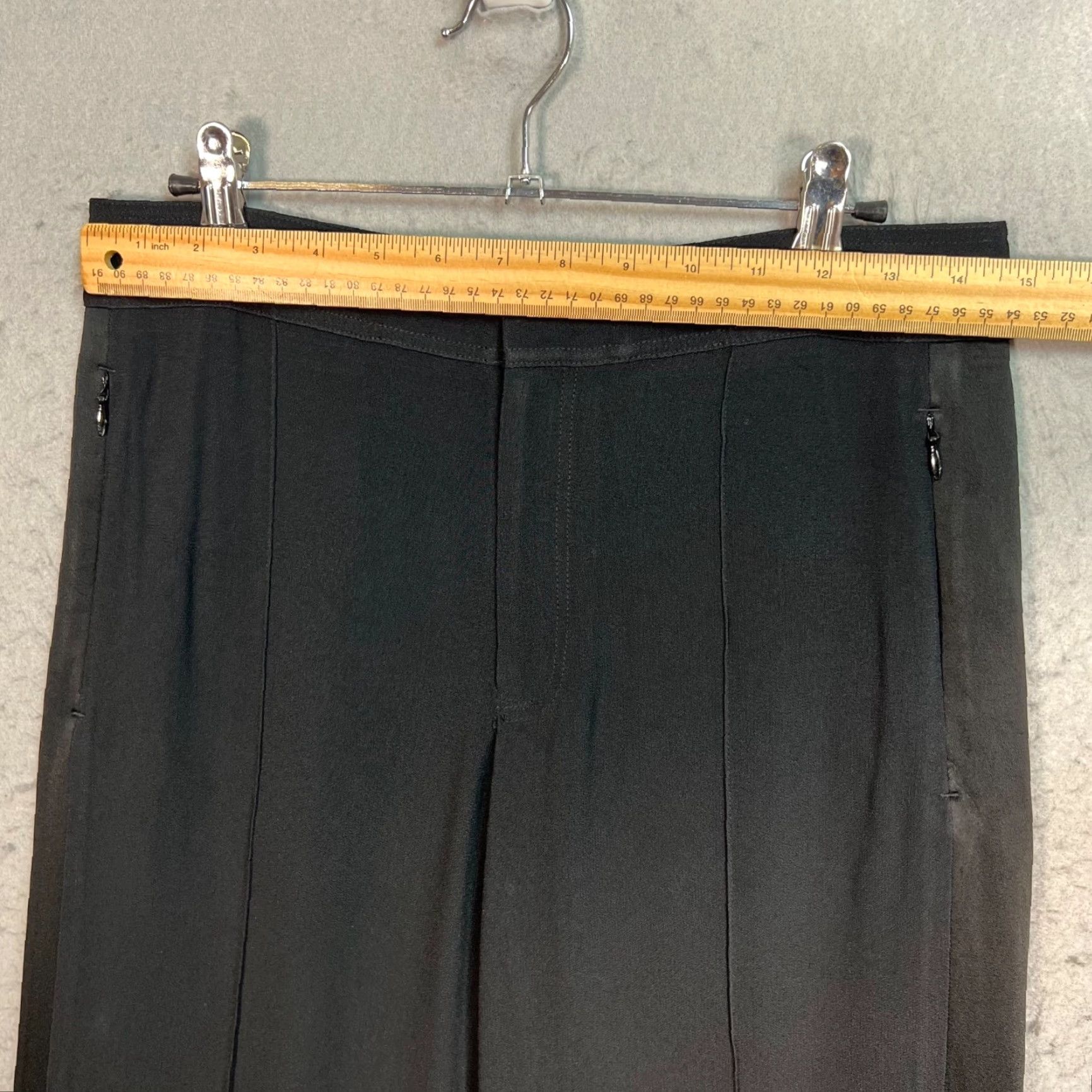 Club Monaco Club Monaco Women's Dress Pants Black Wide-Leg Size 2 Acetate/Viscose Size 26" / US 2 / IT 38 - 5 Thumbnail