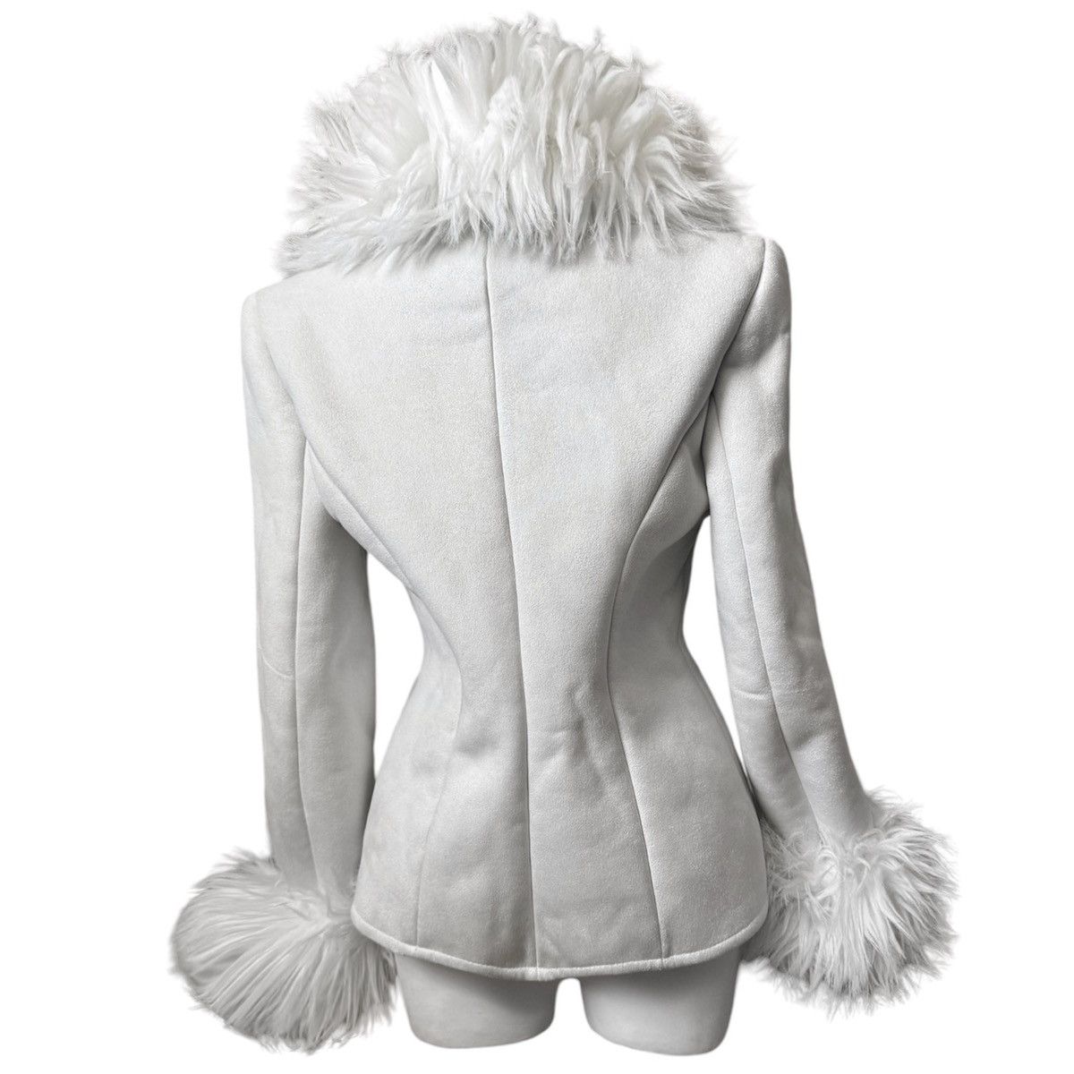 Vintage White / Cream Vintage Afgan Penny Lane faux fur coat Size S / US 4 / IT 40 - 2 Thumbnail