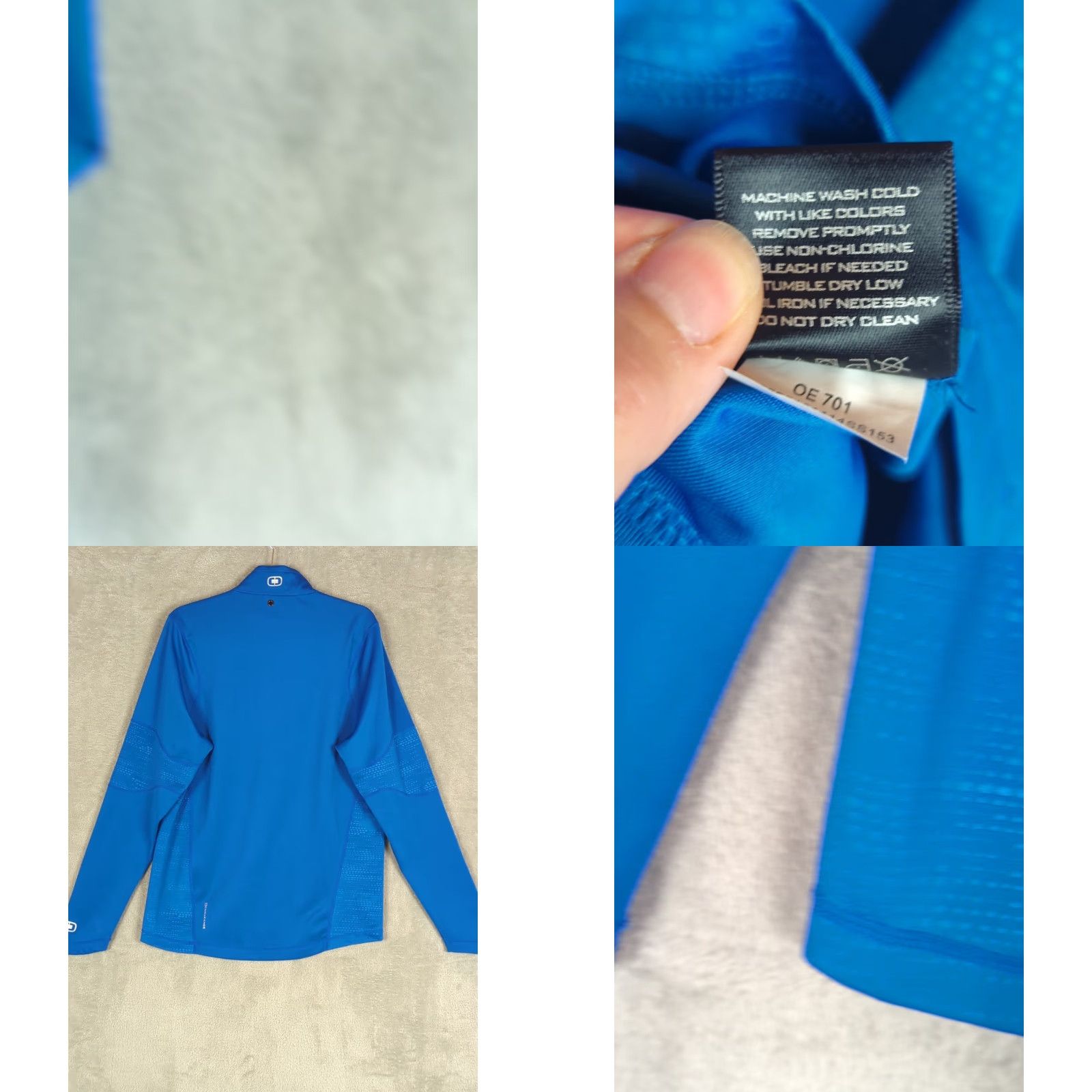 Vintage OGIO Endurance Quarter Zip Pullover Jacket Men M Blue Lightweight Golf Shirt Size US M / EU 48-50 / 2 - 8 Thumbnail