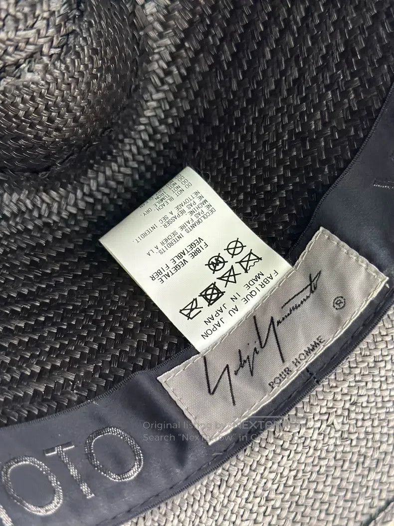 Yohji Yamamoto Yohji Yamamoto Dark Straw Hat Size ONE SIZE - 2 Thumbnail