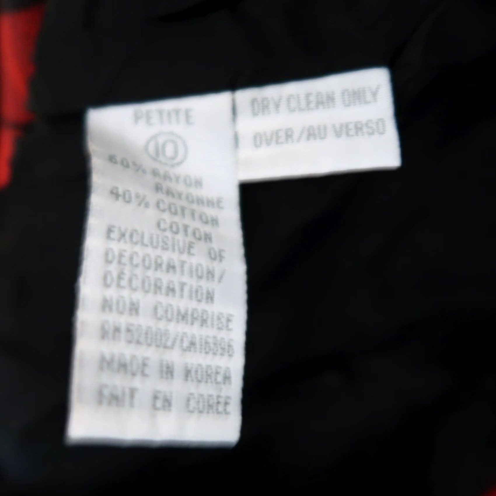 Liz Claiborne VINTAGE Liz Claiborne Blazer Jacket Shirt 90s Adults Petite 10 Red Black Plaid Cotton Blend Grunge JACKET Mens Womens Boys Girls Size L / US 10 / IT 46 - 6 Thumbnail