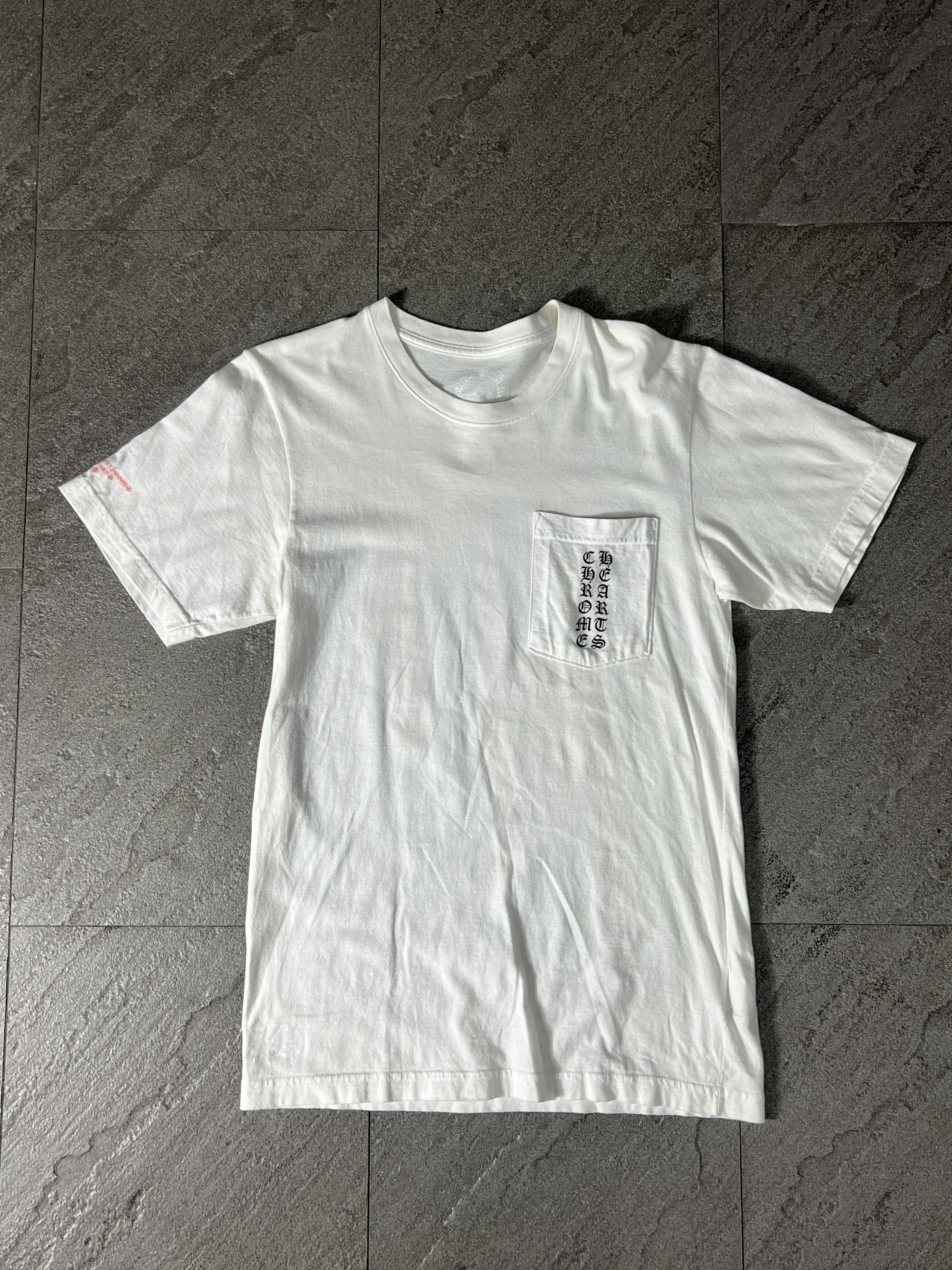 Chrome Hearts Chrome Hearts Pocket Tee White Small USA CH Logo Size US S / EU 44-46 / 1 - 2 Thumbnail