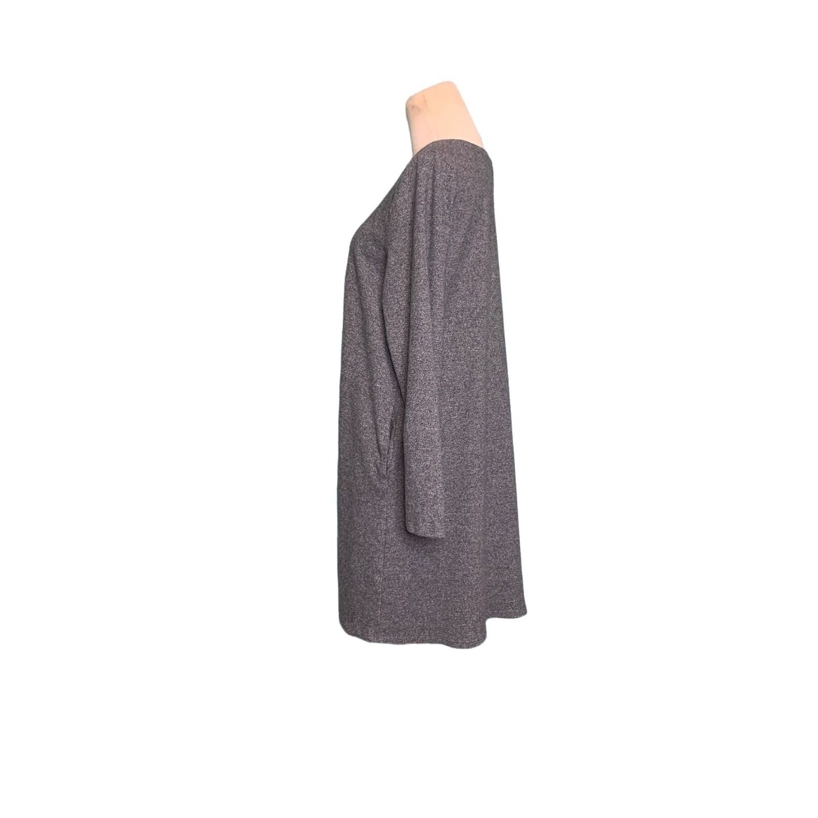 J. Jill Pure Jill gray long sleeves mini dress size Medium Size M / US 6-8 / IT 42-44 - 9 Thumbnail