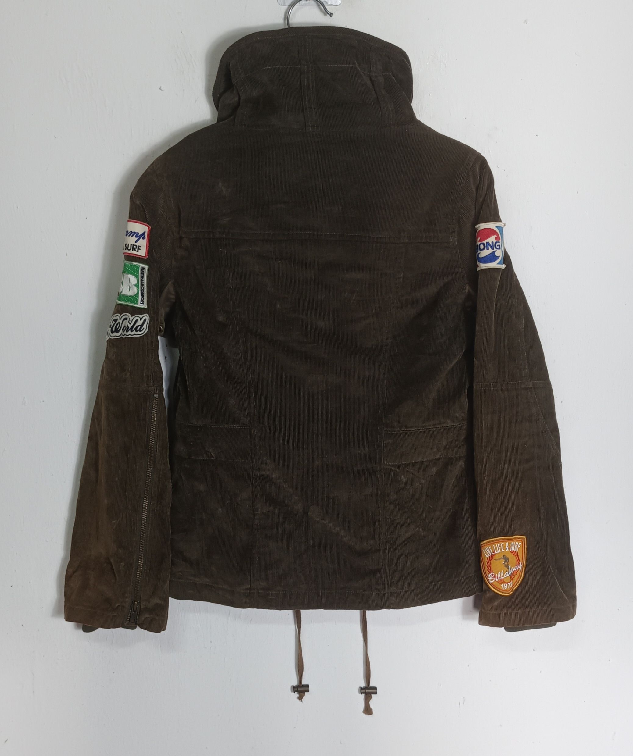 Billabong 90s Billabong Military Corduroy Pacthwork Size S / US 4 / IT 40 - 2 Thumbnail