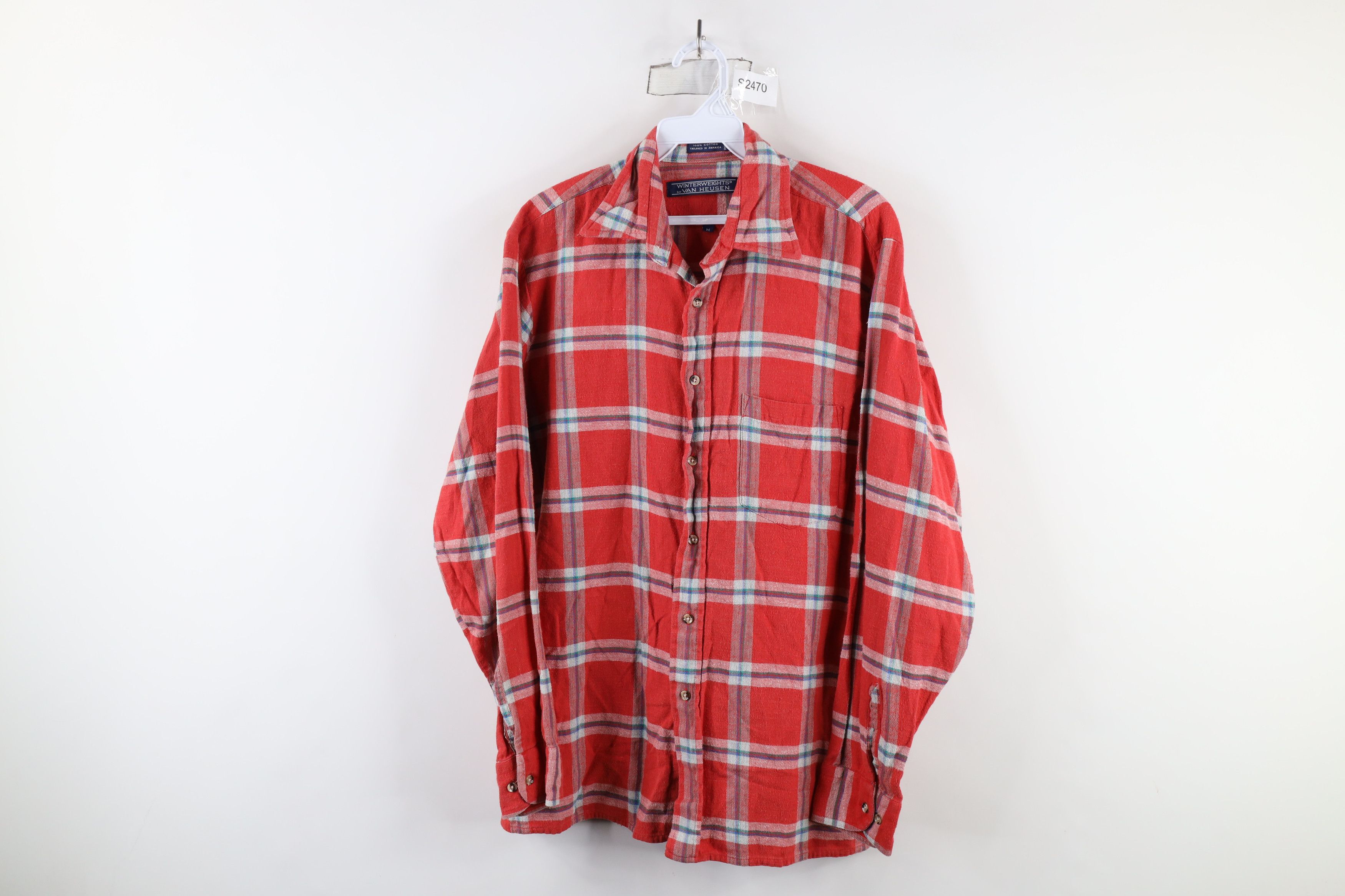 Vintage Vintage 70s Streetwear Flannel Collared Button Shirt Plaid Size US M / EU 48-50 / 2 - 1 Thumbnail