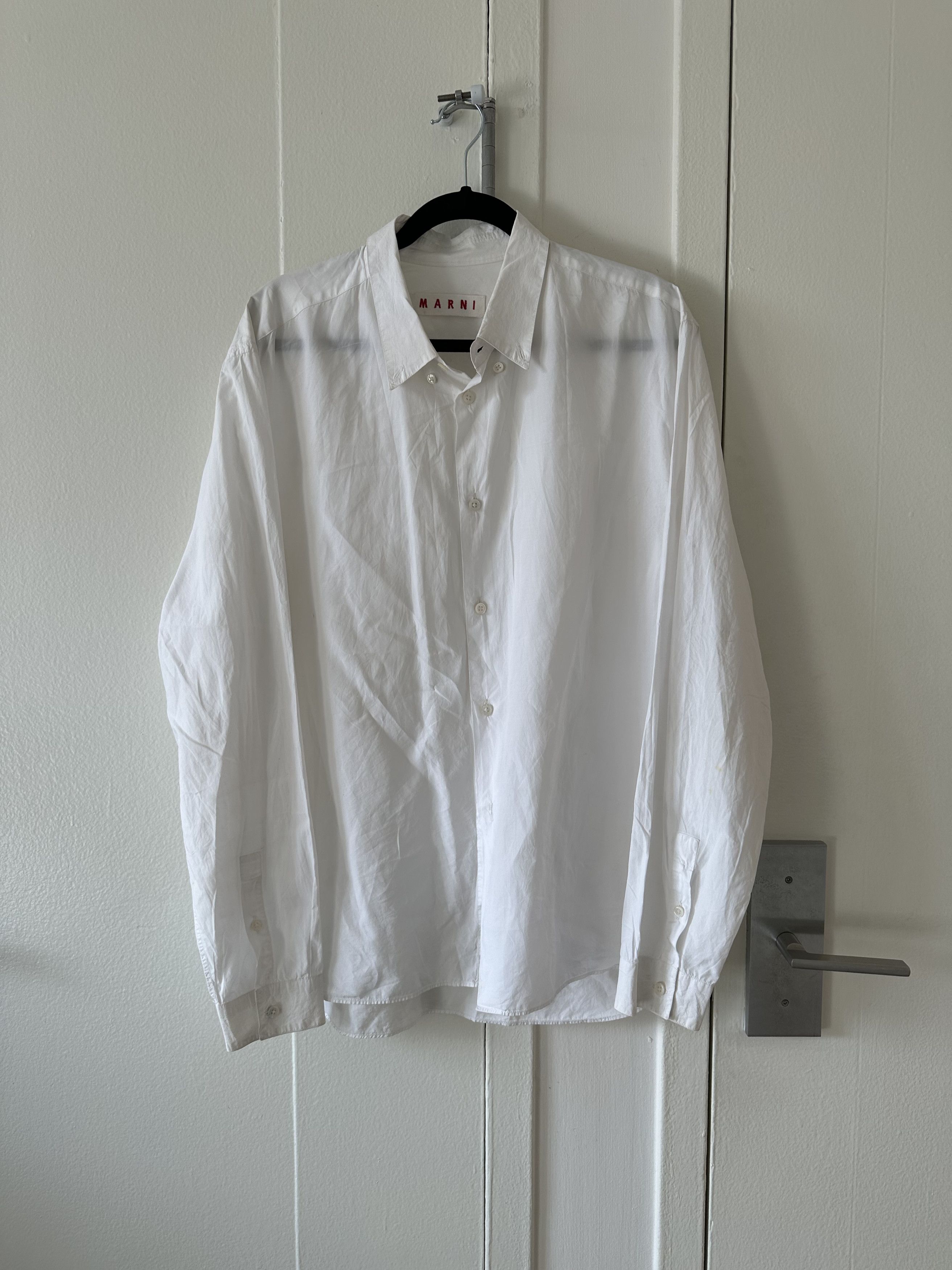 image of Marni Button Up Shirt in White, Men's (Size XL)