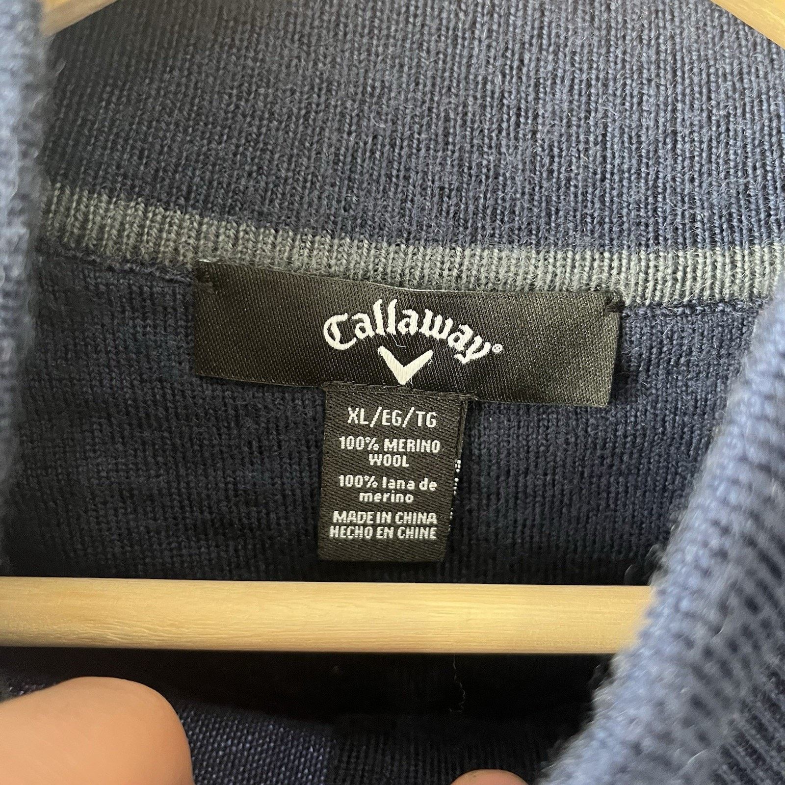 Callaway Navy Blue Callaway Golf Pullover Quarter zip Sweater Men’s Size US XL / EU 56 / 4 - 5 Thumbnail