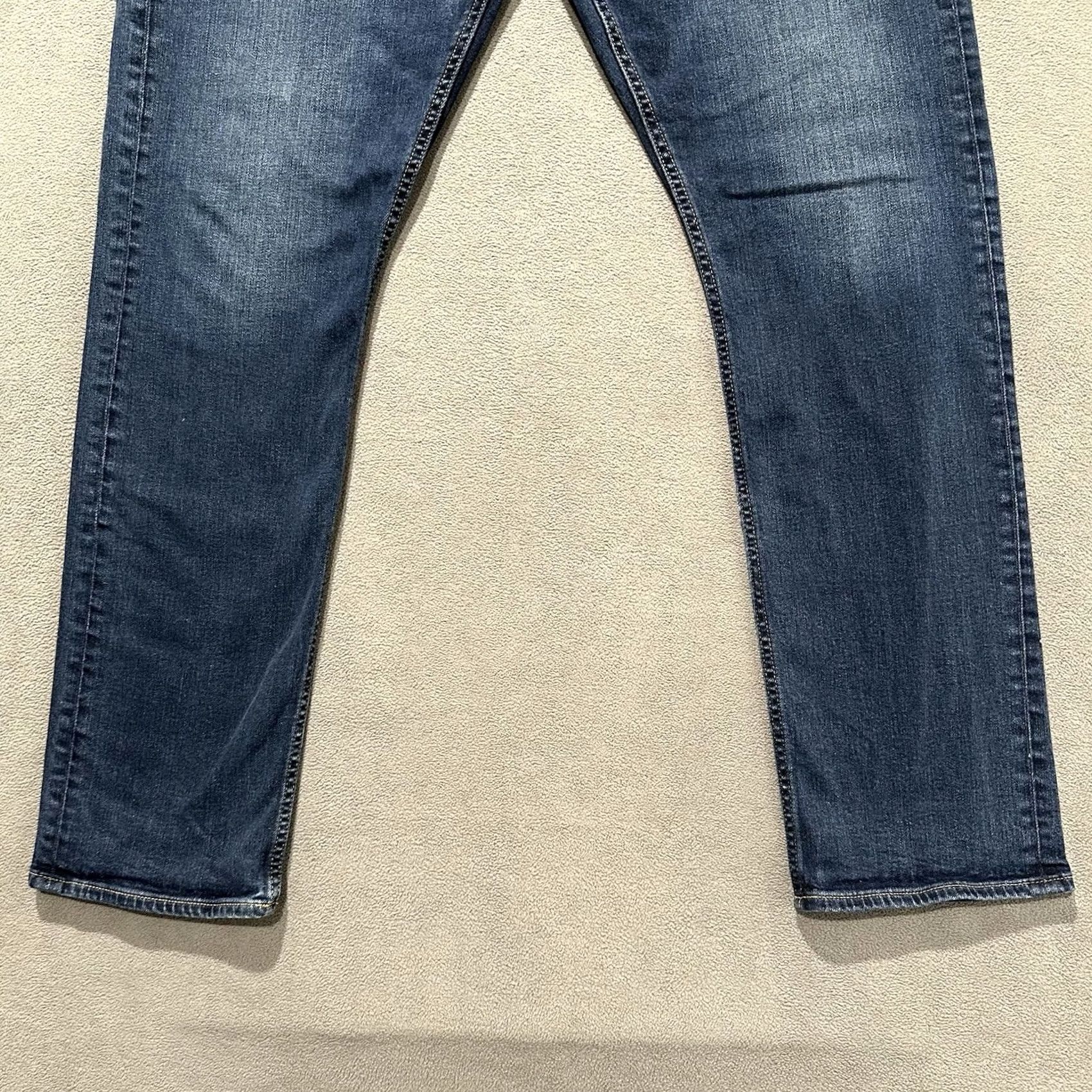 Denime Revtown Jeans 36x32 Blue Medium Wash Regular Fit 5-Pocket Denim Straight Men's JeansMens Size US 36 / EU 52 - 5 Thumbnail