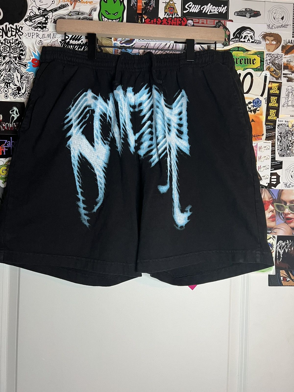 REVENGE THORN DENIM SHORTS (BLACK) | Brand,M-R,REVENGE