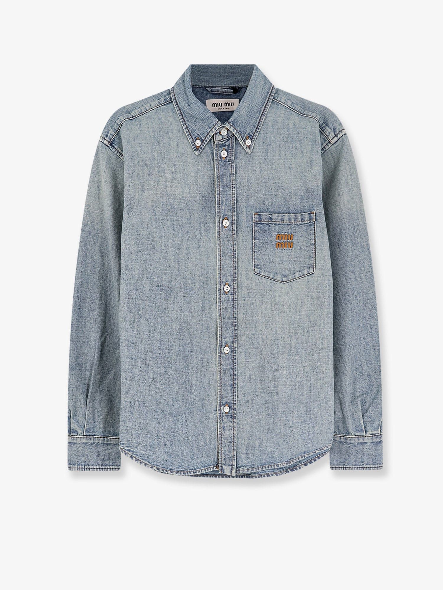 Miu Miu Denim Shirt Size S / US 4 / IT 40 - 1 Thumbnail