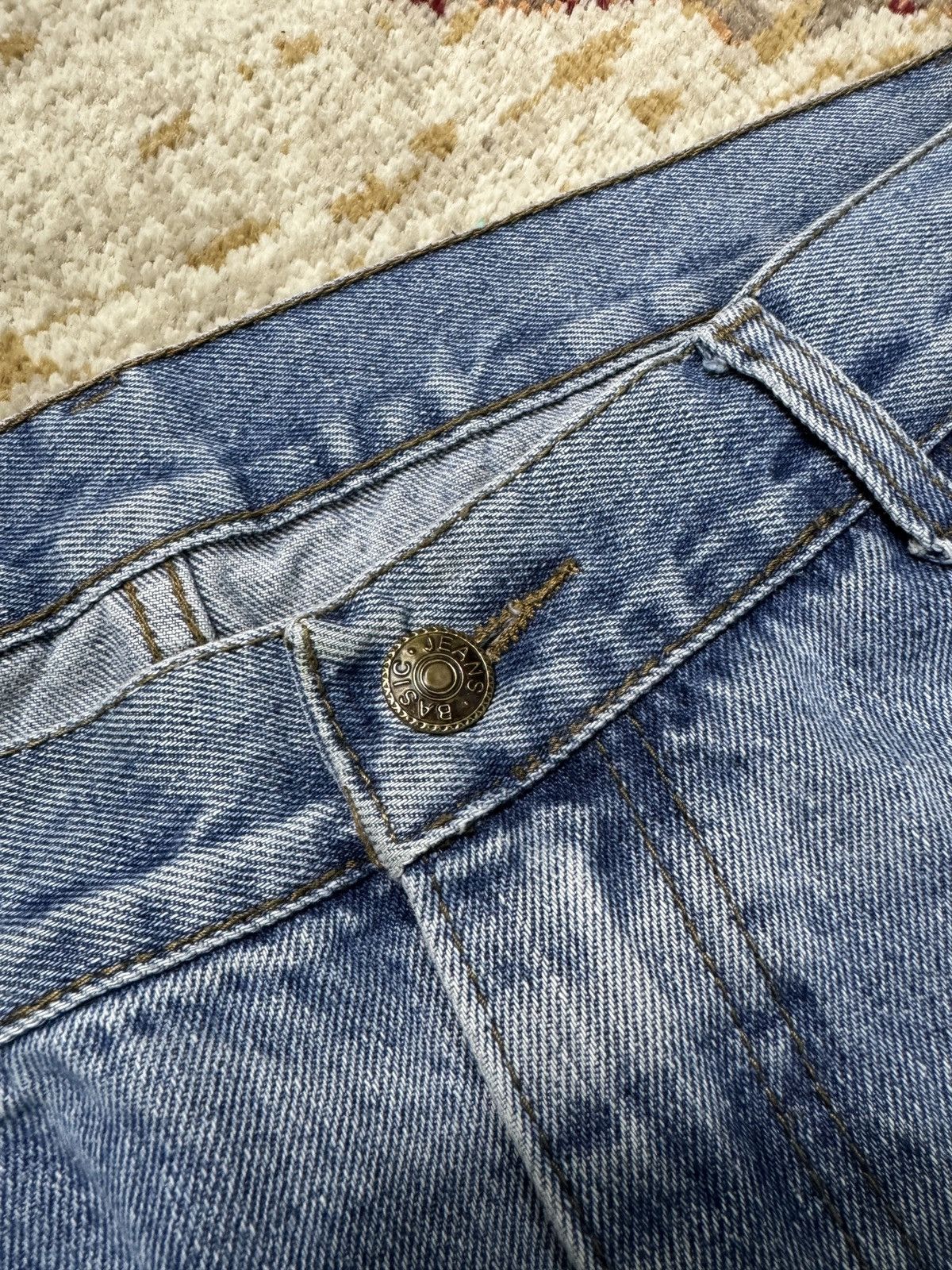 Vintage ᶠᵃⁿᶜʸᵍᵘʸ Vintage Baggy Washed Denim Jeans Wide leg Y2K Size US 36 / EU 52 - 6 Thumbnail