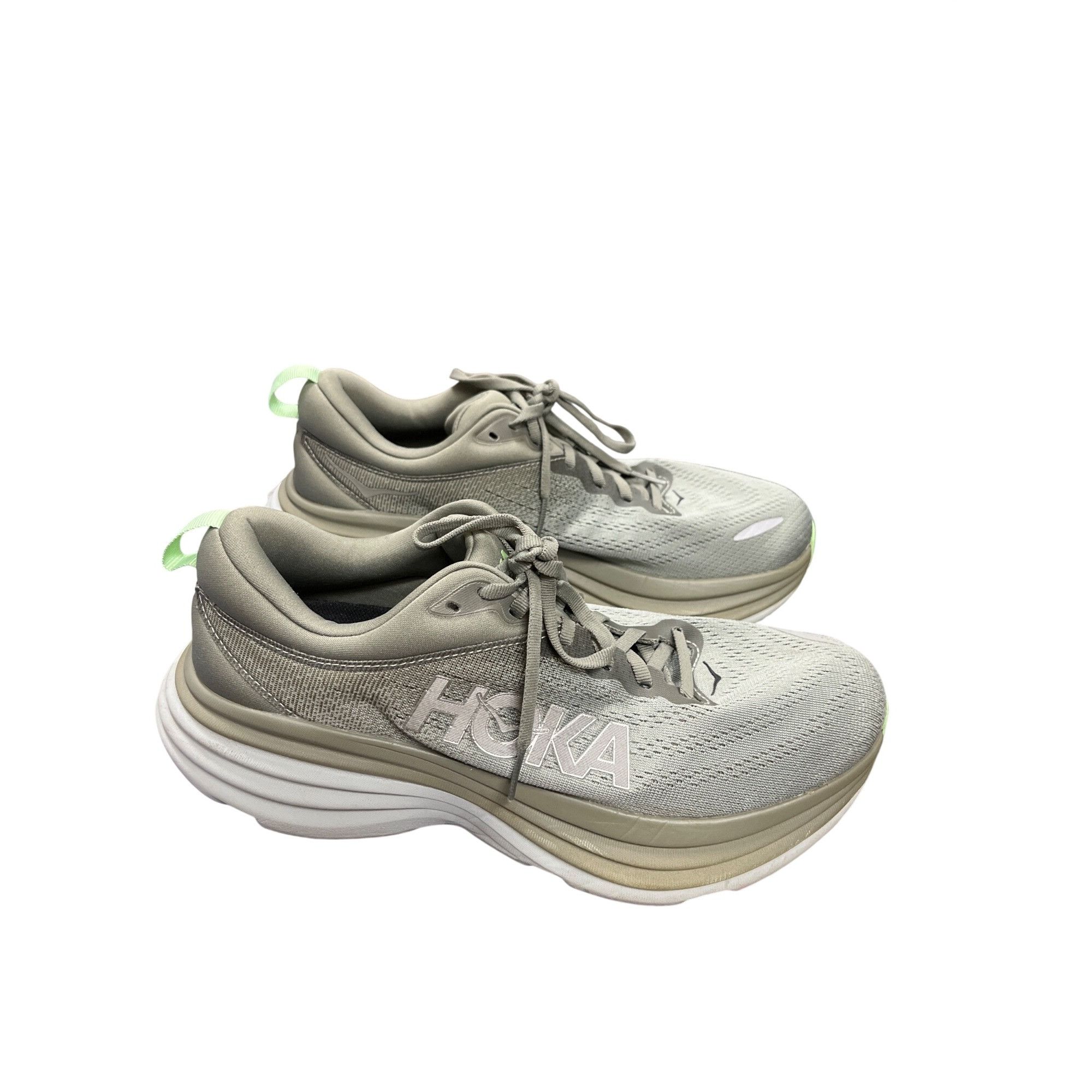 Hoka Hoka Bondi 8 wms gray green casual athletic running sneakers Size US 9 / IT 39 - 3 Thumbnail
