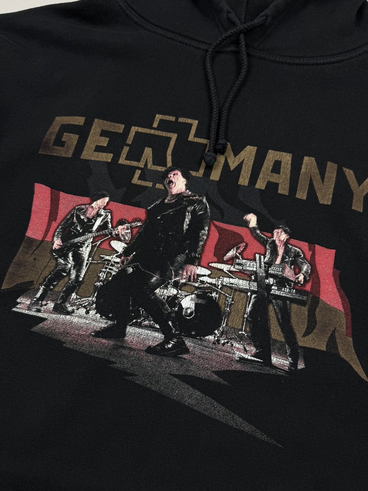 Band Tees × Vintage Y2K Vintage Rammstein Germany Graphic Hoodie Size US XXL / EU 58 / 5 - 5 Thumbnail