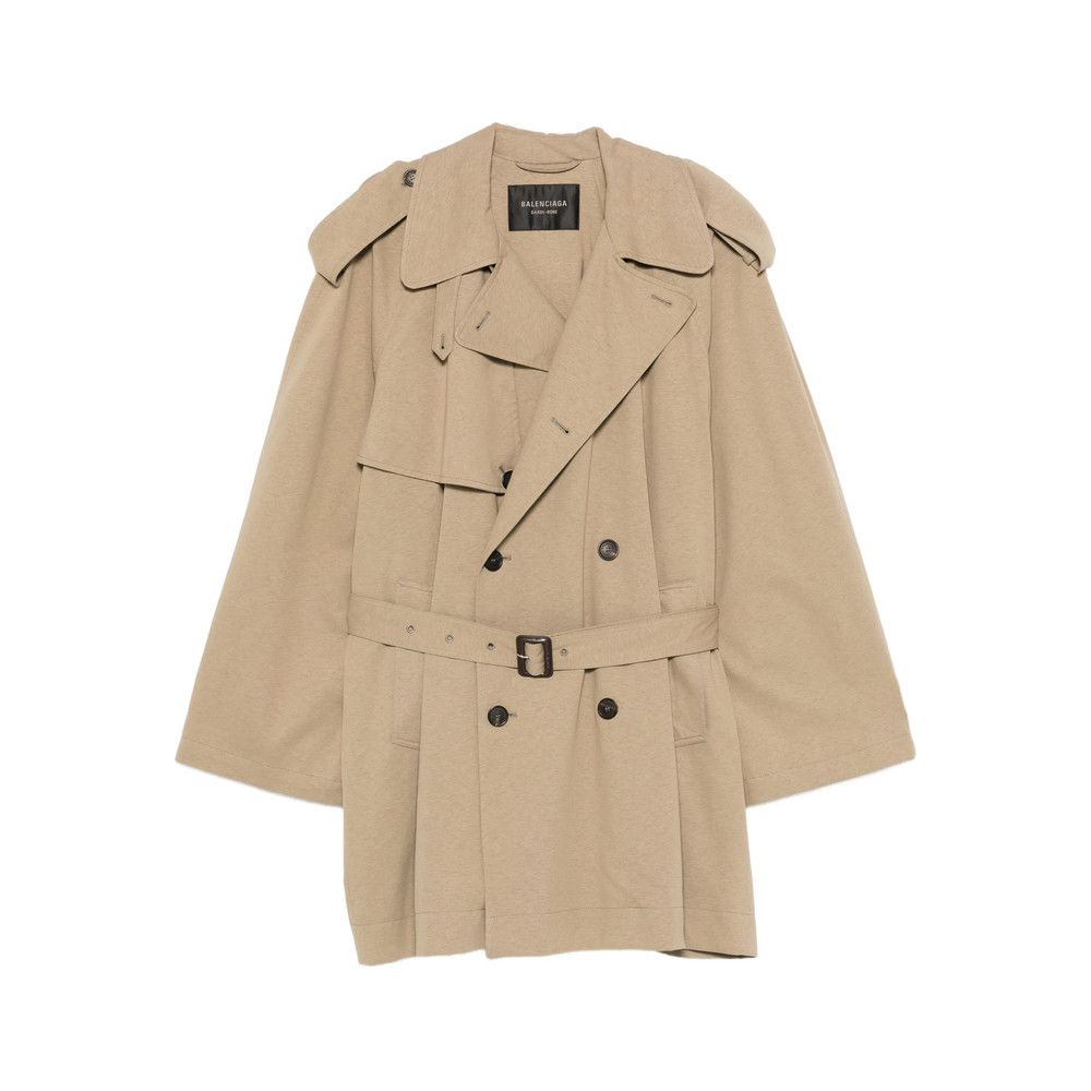 Balenciaga Balenciaga NEUTRALS Coats - Trench & Raincoats Size S / US 4 / IT 40 - 1 Thumbnail