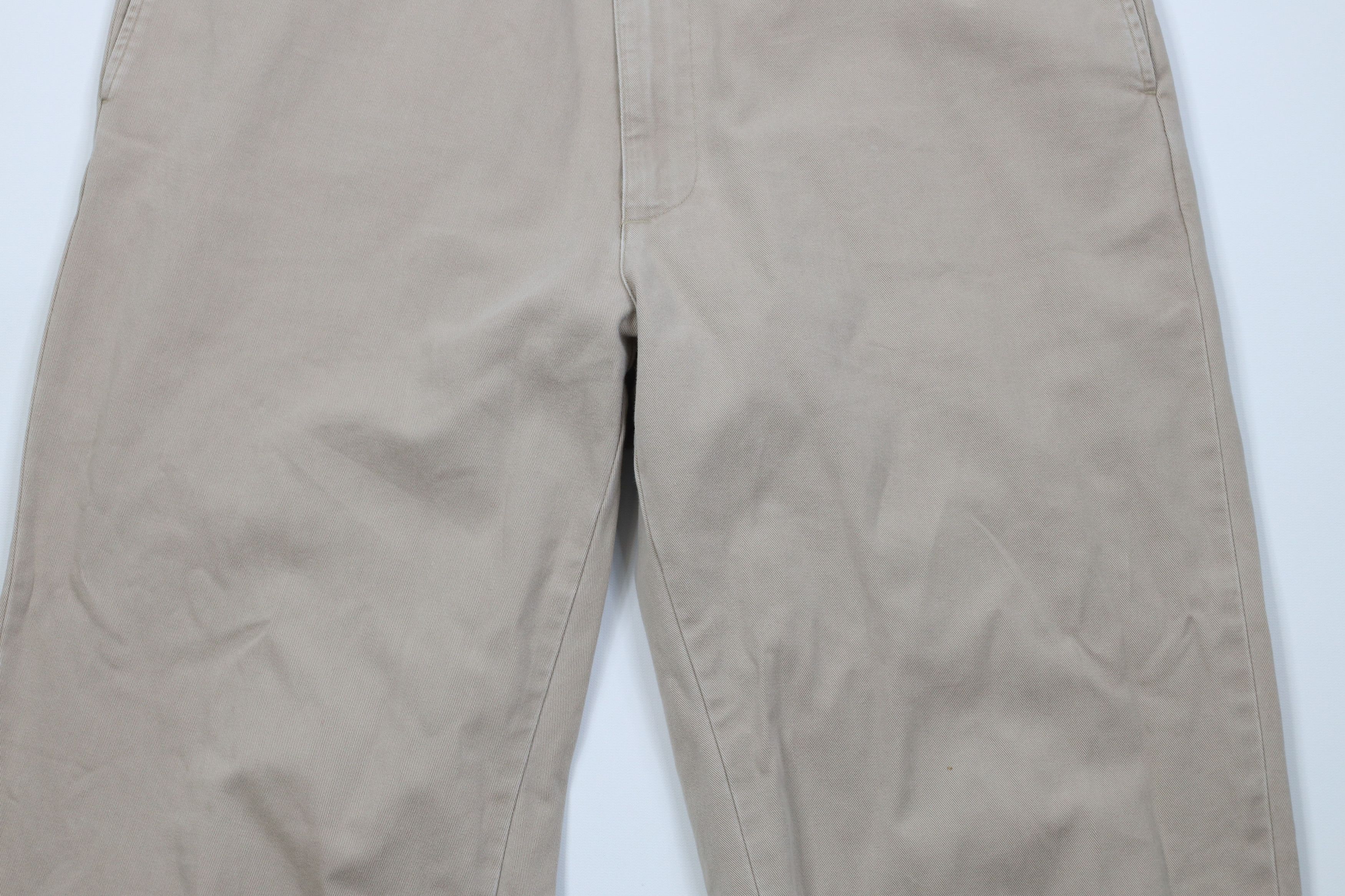 Ralph Lauren Vintage 90s Ralph Lauren Wide Leg Chino Pants Beige Cotton Size US 34 / EU 50 - 3 Thumbnail