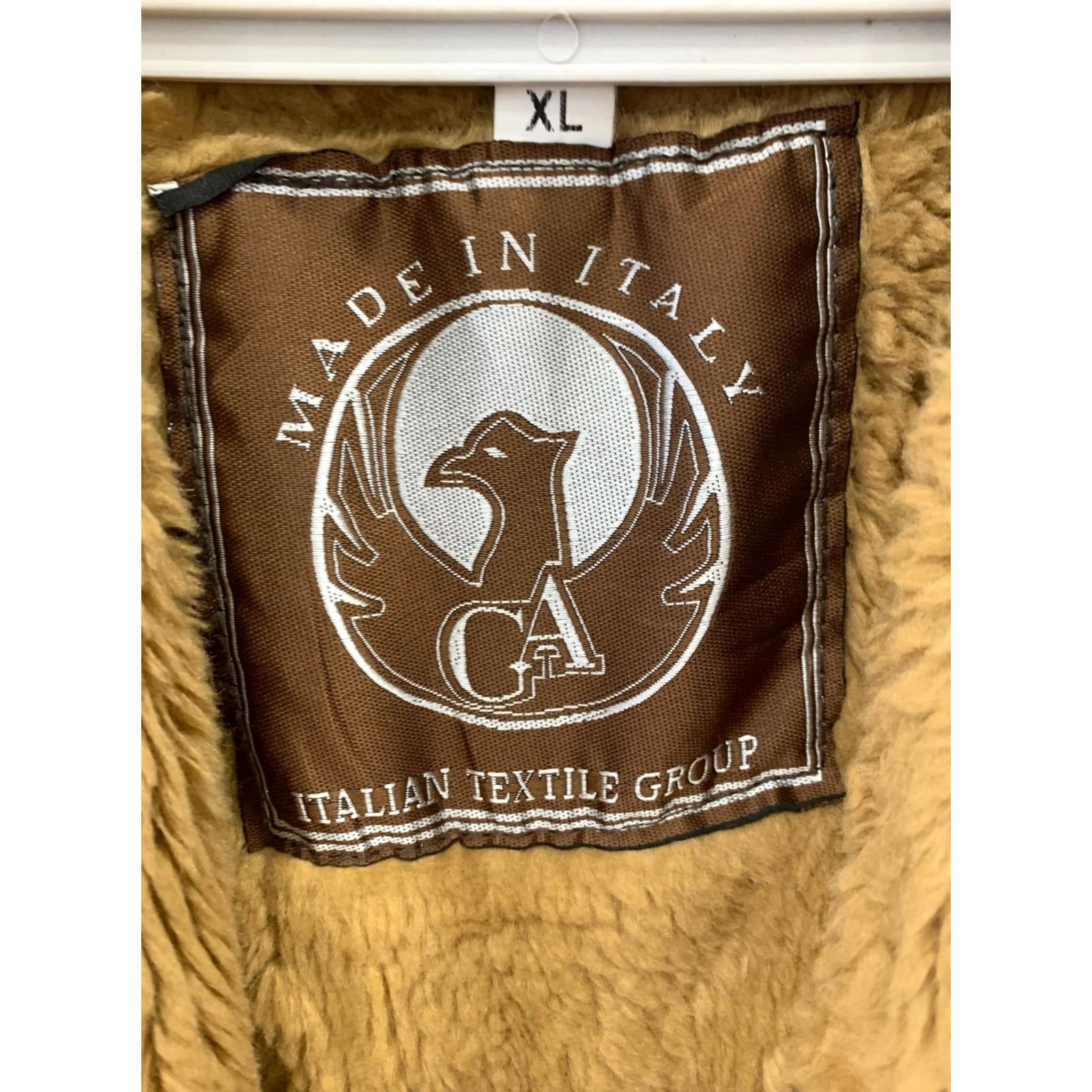 Vintage VINTAGE Shearling Leather Coat XL Brown Made In Italy Sherpa Lined Jacket Men Overcoat 54 Chest XL Brown Western Ranch Style Mens Size US XL / EU 56 / 4 - 5 Thumbnail